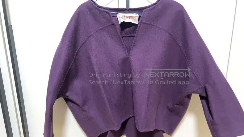 Valentino Valentino Purple cloak Size S / US 4 / IT 40 - 1 Thumbnail