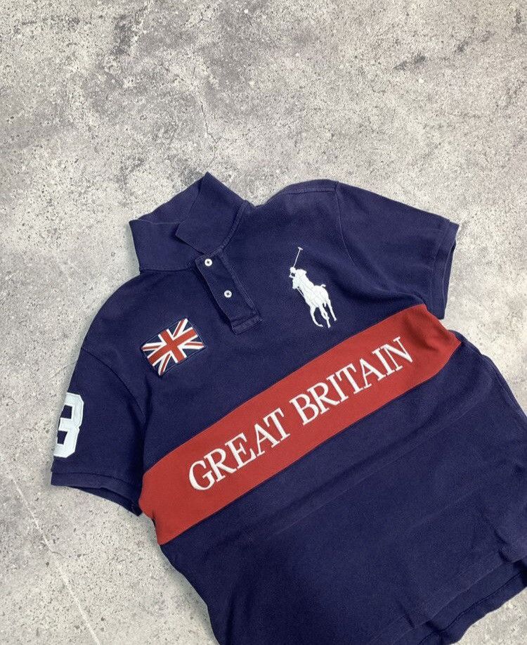 Polo Ralph Lauren × Vintage Polo Ralph Lauren USA Polo Shirt Rugby Japanese Vintage Size US M / EU 48-50 / 2 - 5 Thumbnail