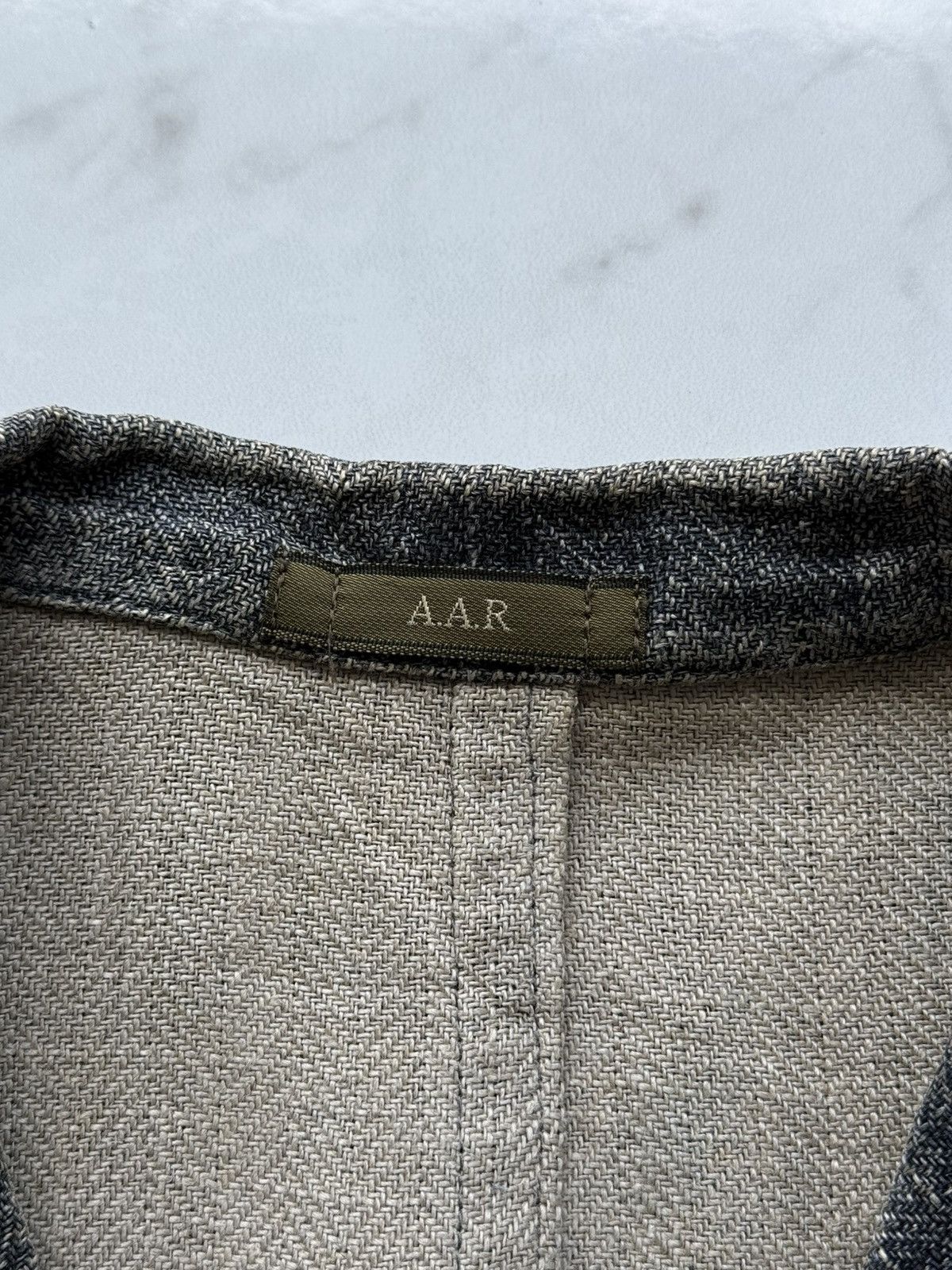 Yohji Yamamoto 90s AAR YOHJI YAMAMOTO Herringbone Twill Leather Finishing Size US M / EU 48-50 / 2 - 19 Thumbnail
