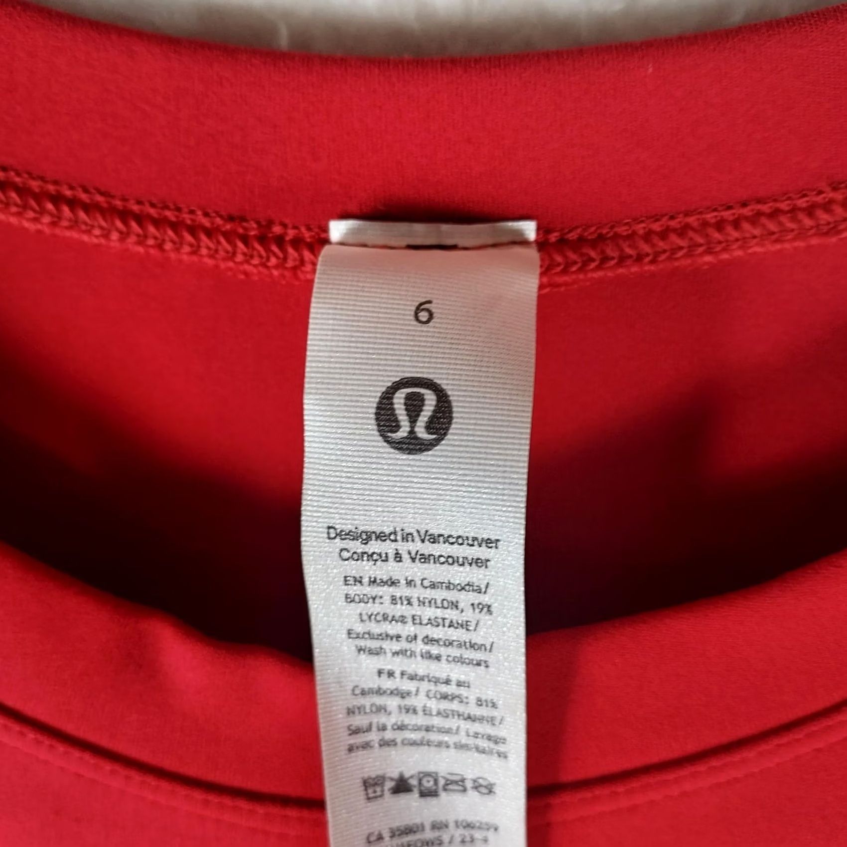 Lululemon Lululemon All Aligned Midi Dress Womens 6 Red Nulu Sleeveless NWT Size M / US 6-8 / IT 42-44 - 7 Thumbnail