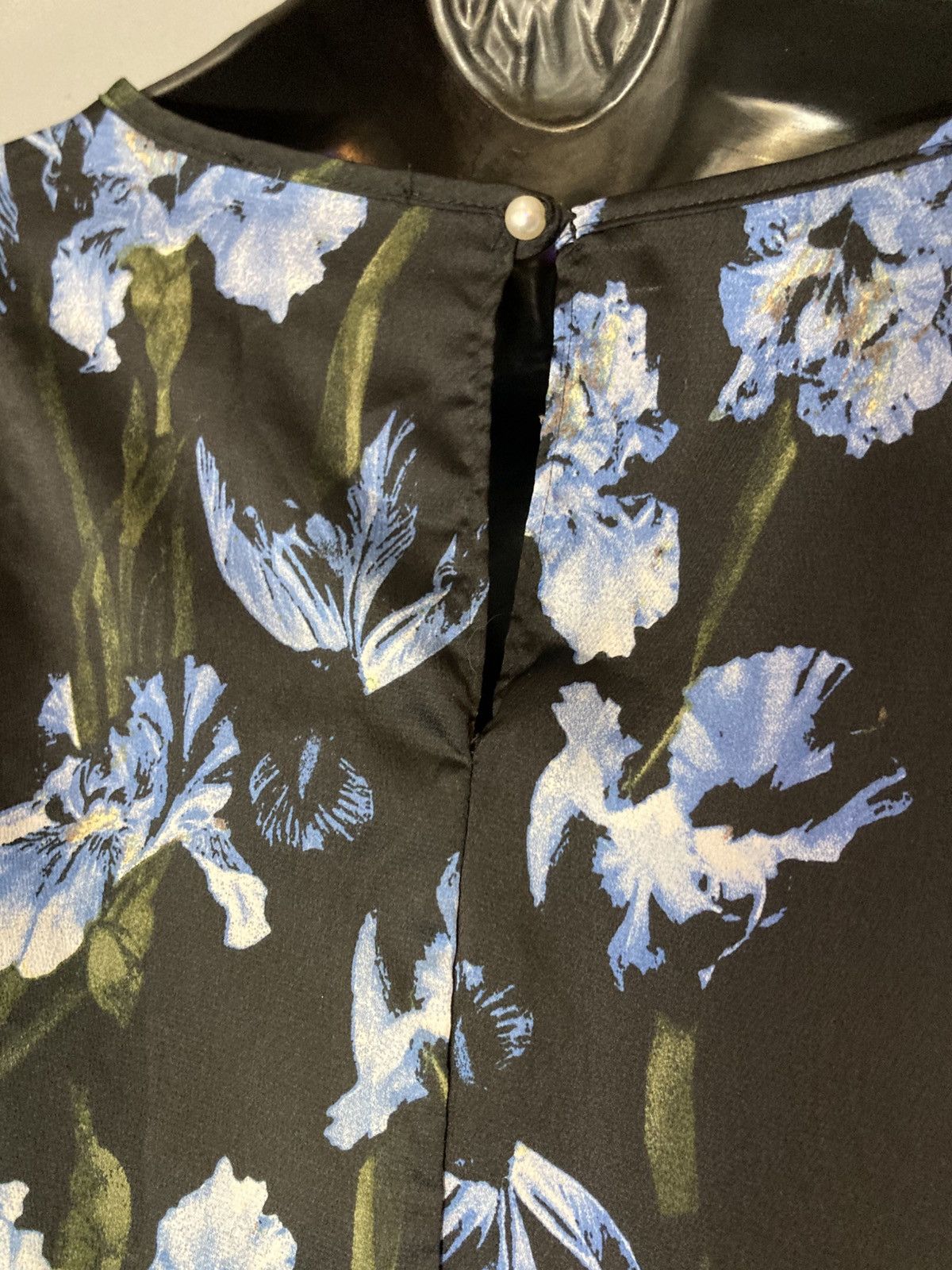 Other Lily Morgan, black floral open sleeve blouse Size S / US 4 / IT 40 - 6 Thumbnail