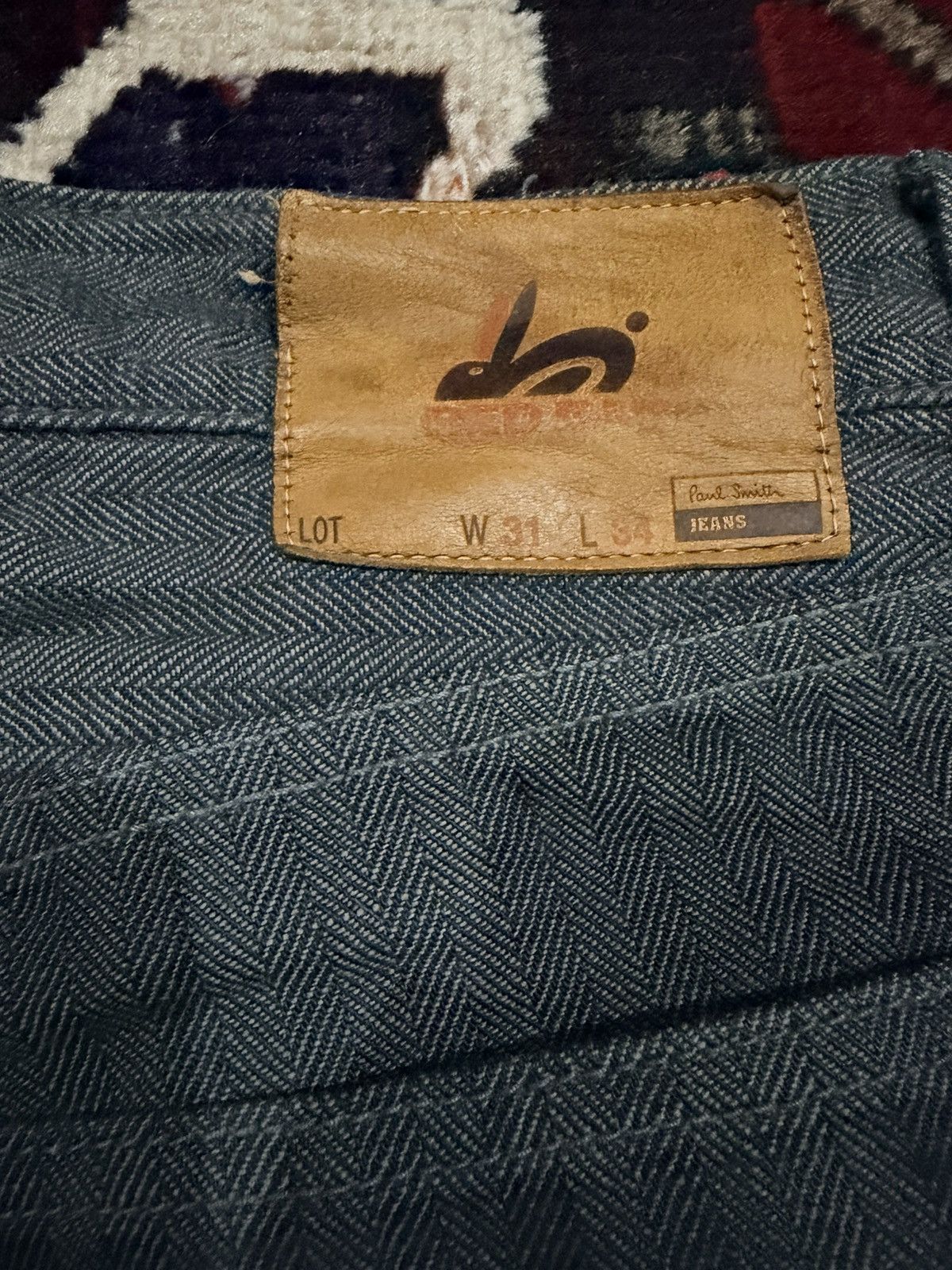 Paul Smith Red Ear Paul Smith Red Ear Herringbone Denim Size US 31 - 5 Thumbnail