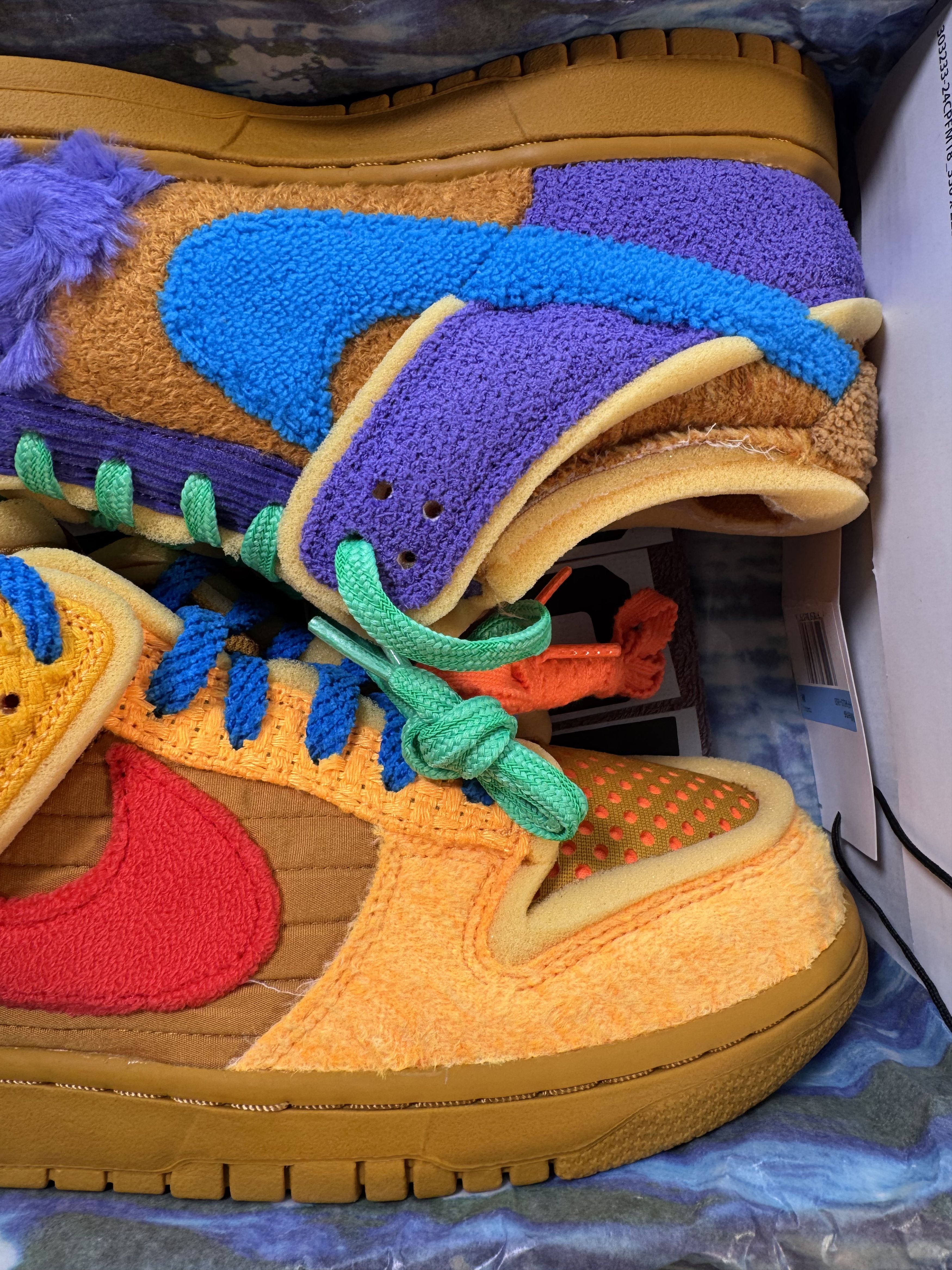 Cactus Plant Flea Market × Nike CPFM x Nike Dunk Low Swamp Sponge Psychic Purple Size US 9 / EU 42 - 3 Thumbnail