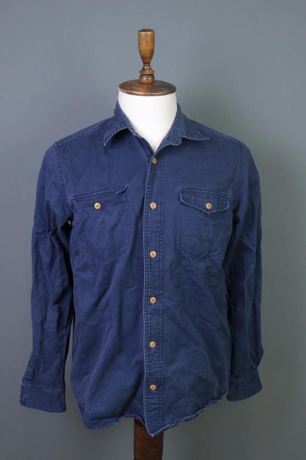 Emmett Emmett Jean Company Denim Blue Overshirt Shirt M Size US M / EU 48-50 / 2 - 1 Thumbnail