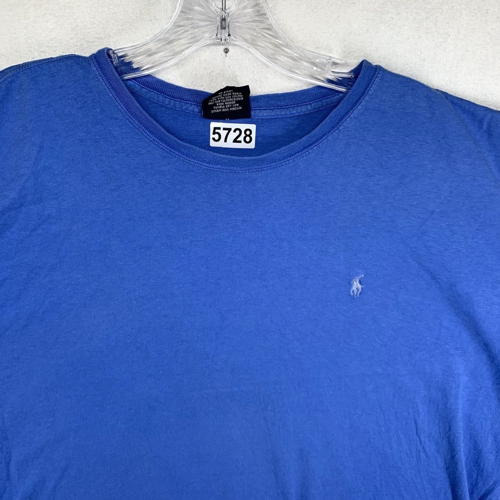 Ralph Lauren VINTAGE Polo Ralph Lauren T Shirt Men’s Large Blue 90s Cotton Blend Short Sleeve Logo Mens Size US L / EU 52-54 / 3 - 4 Thumbnail