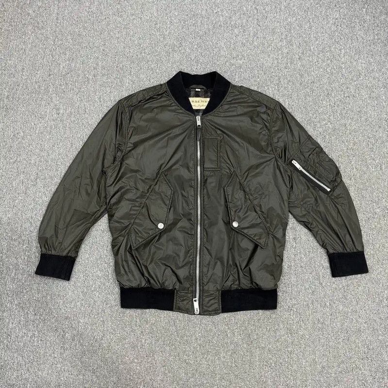 Burberry Burberry Men's Green Polyester Bomber Jacket Size US L / EU 52-54 / 3 - 1 Thumbnail