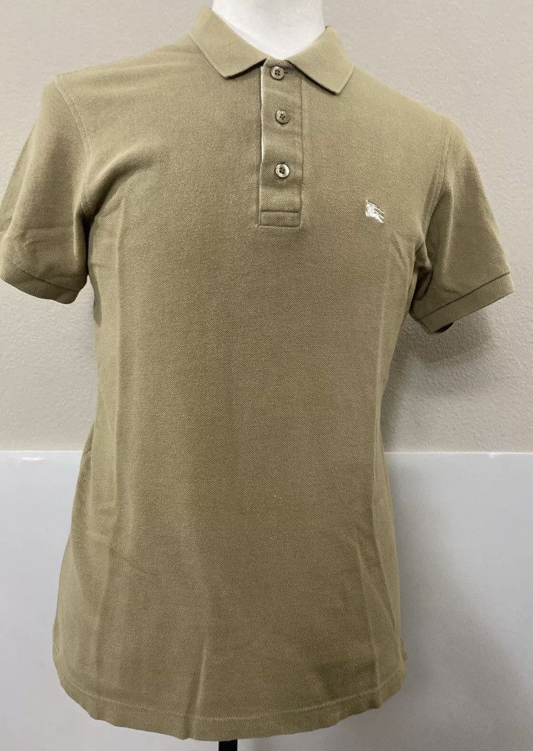 Burberry Burberry 🇬🇧 Slim Fit 3 btn logo polo L fatigue brown cotton Size US L / EU 52-54 / 3 - 1 Thumbnail