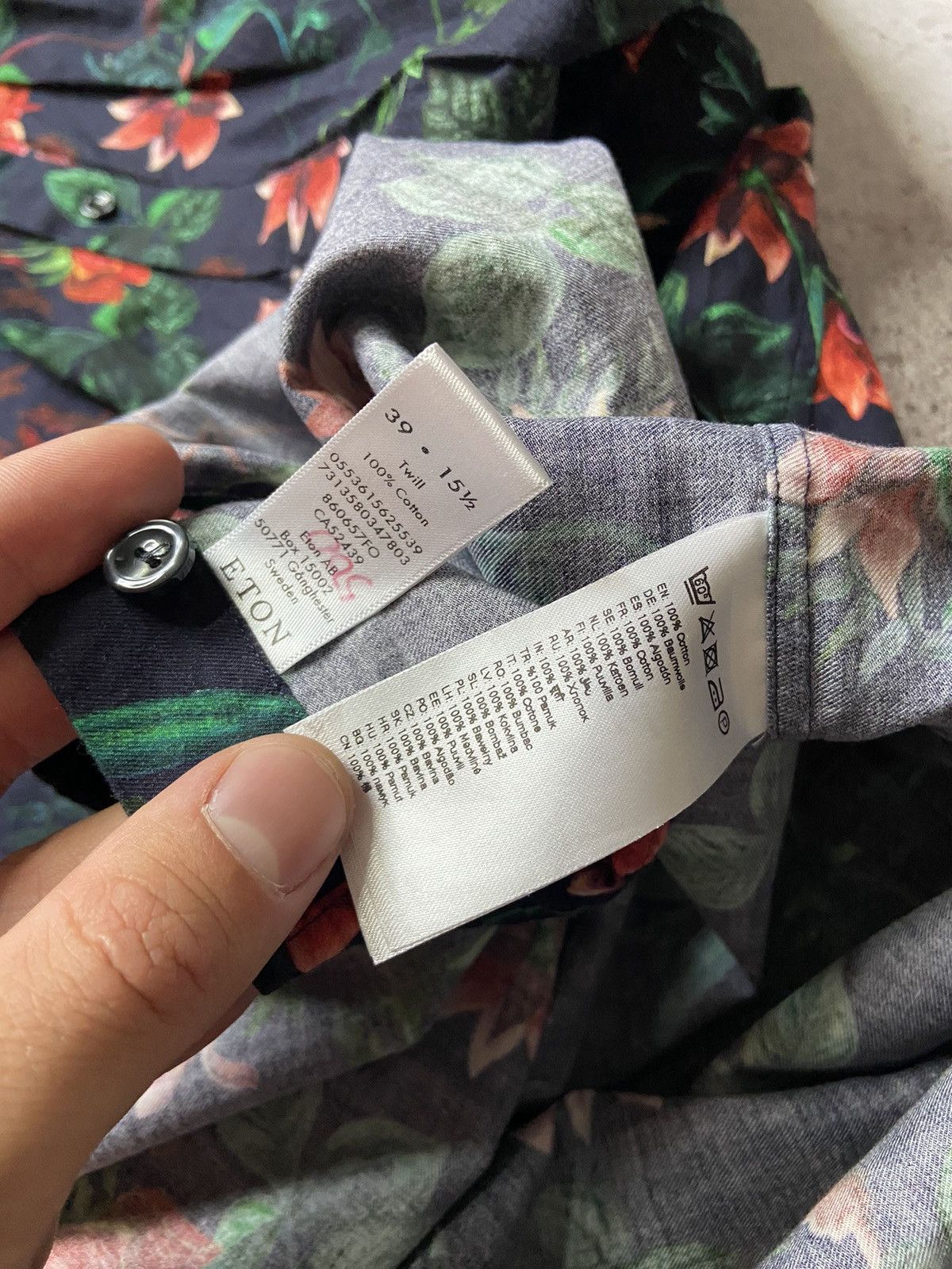 Eton Eton Floral Multicolour L/S Shirt Men's M 15 1/2 Size US M / EU 48-50 / 2 - 4 Thumbnail