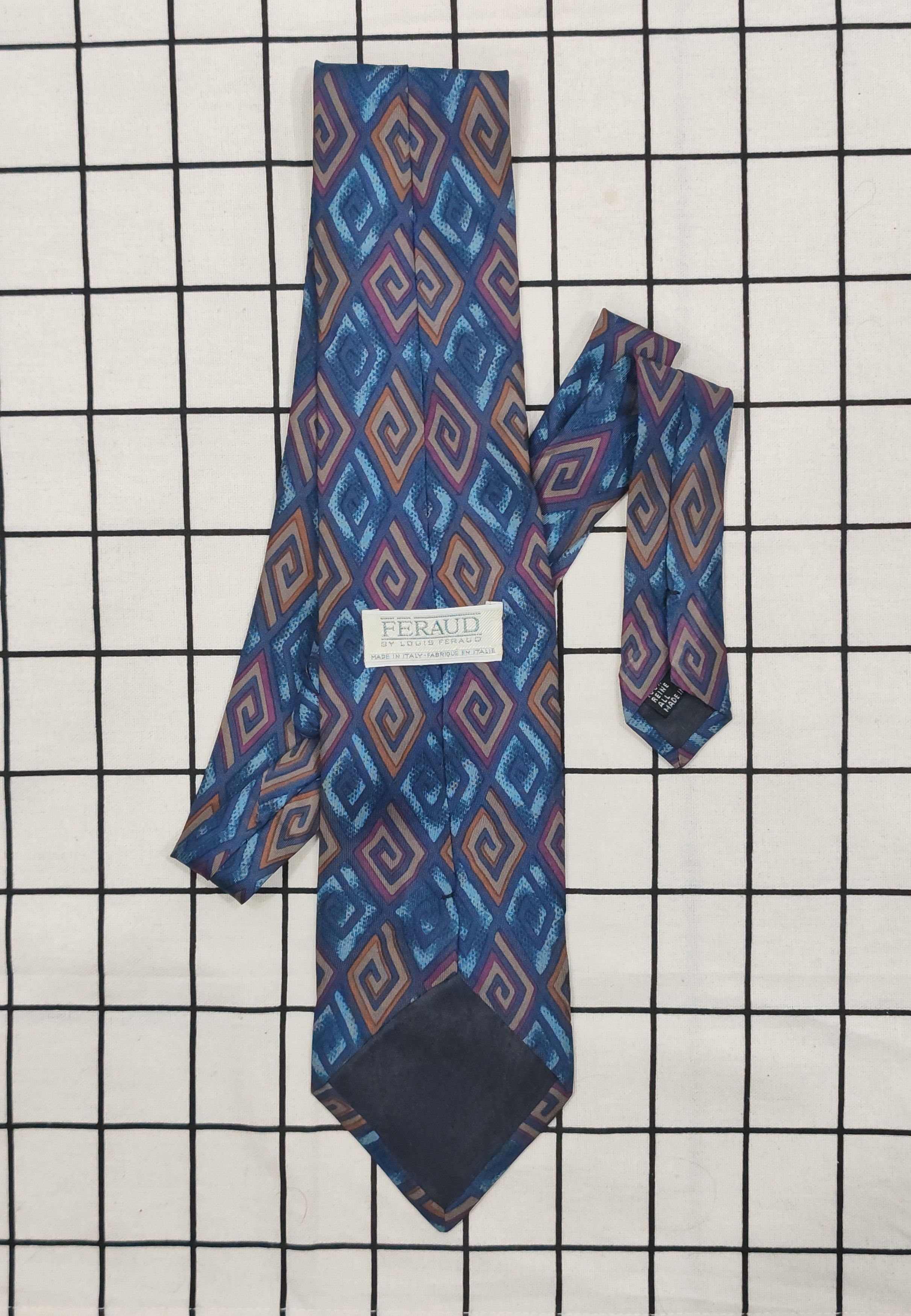 Louis Feraud FERAUD by Louis Feraud Necktie Classic Fabrique in Italie Size ONE SIZE - 2 Thumbnail