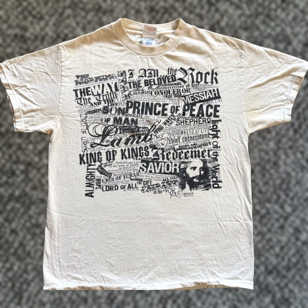 Vintage VINTAGE All That Christ Is Jesus Tee Sz M Kerusso Hardcore Punk Metal Rock White Size US M / EU 48-50 / 2 - 1 Thumbnail