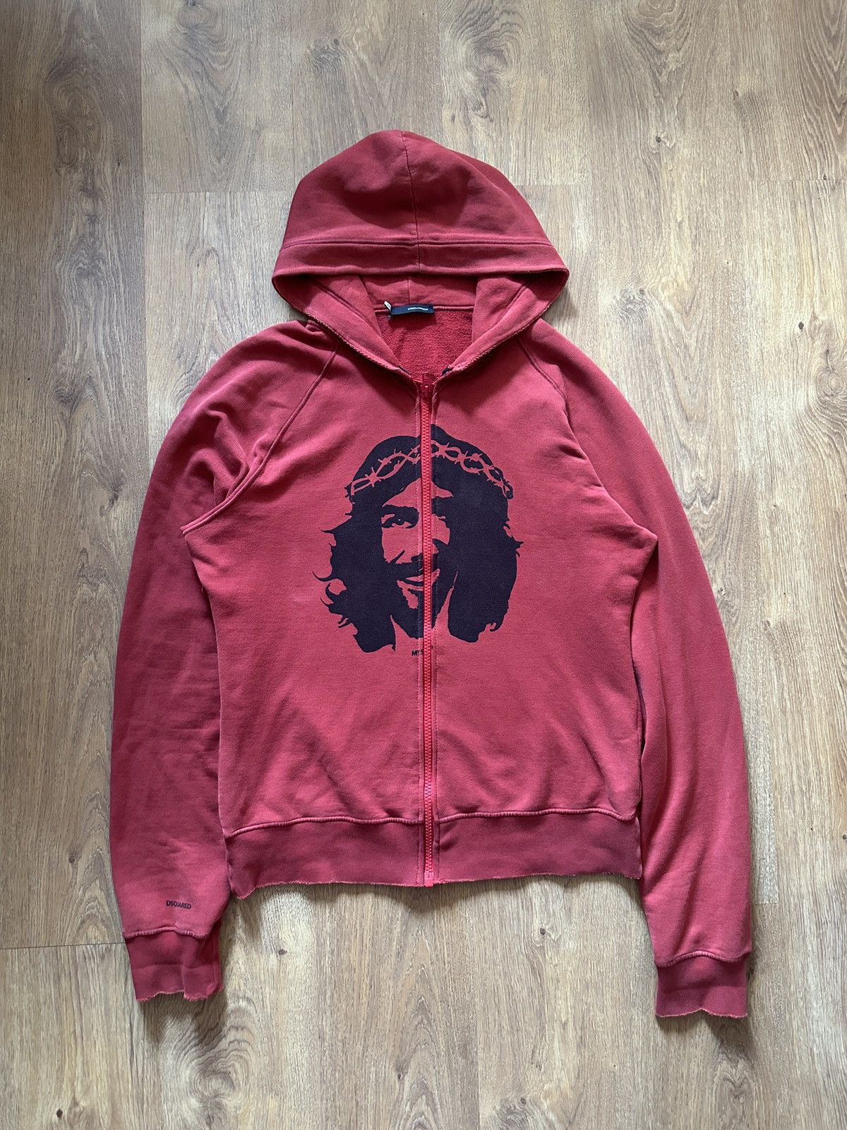 image of Dsquared2 Fw05 Jesus My Shepherd Zip Hoodie, Men's (Size XL)