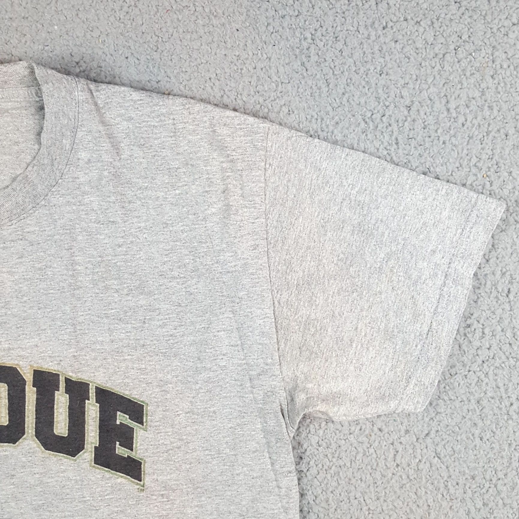 Spell VINTAGE Purdue University Spell Out Shirt Adult Small Gray T Shirt Men 90s College Sports Vintage Port And Company Mens Size US S / EU 44-46 / 1 - 4 Thumbnail