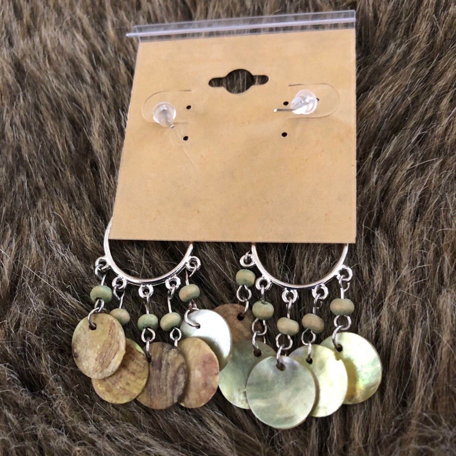 Vintage Vintage repurpose natural shell earrings Size ONE SIZE - 5 Thumbnail