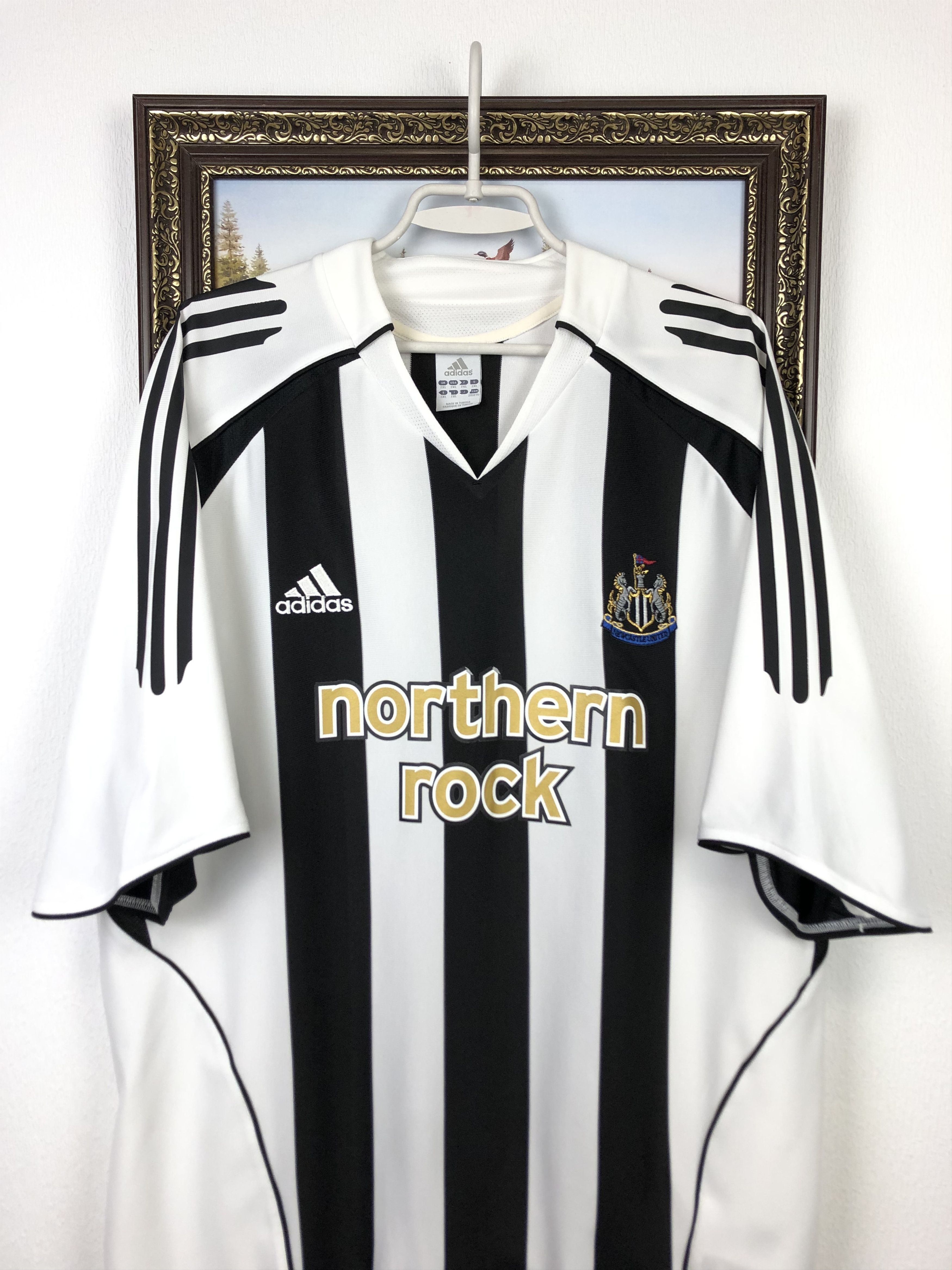 Adidas Newcastle Home football shirt 2005 Soccer Adidas Jersey Size US XXL / EU 58 / 5 - 2 Thumbnail