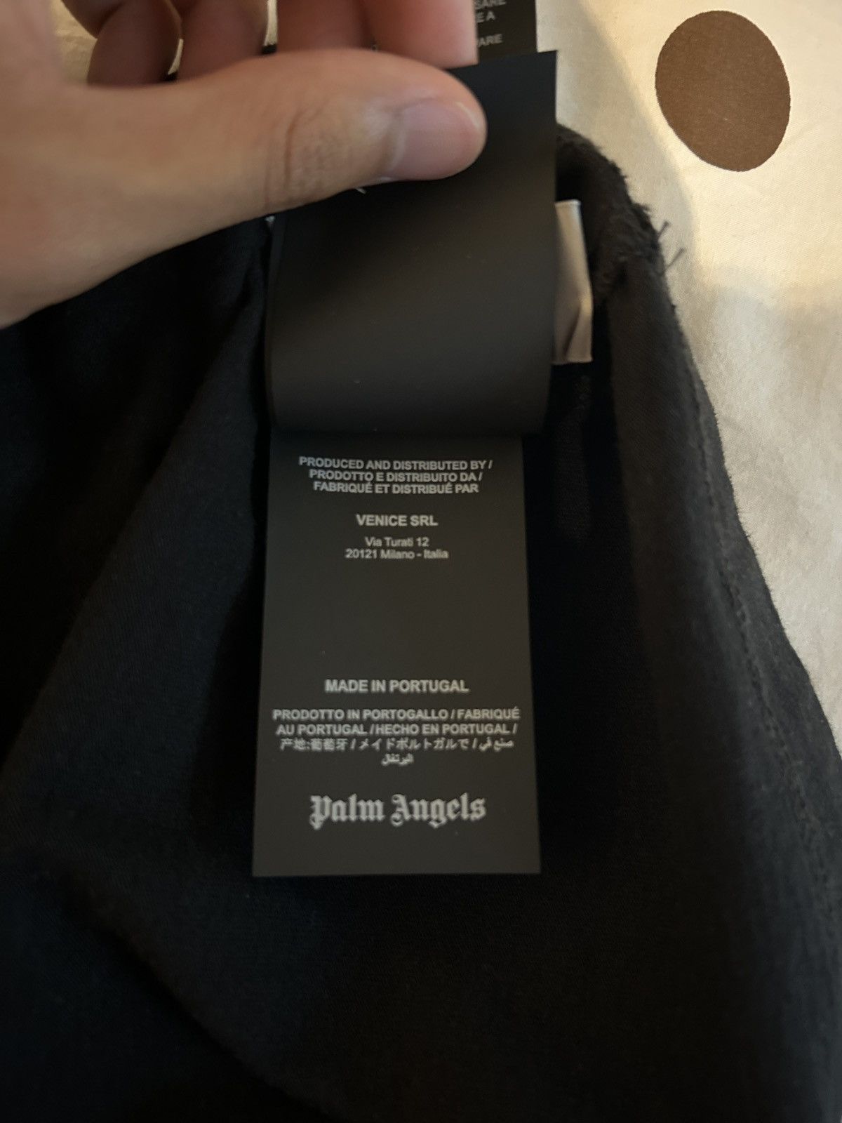 Palm Angels Palm Angels Black Broken Shark Tee Size US M / EU 48-50 / 2 - 8 Thumbnail