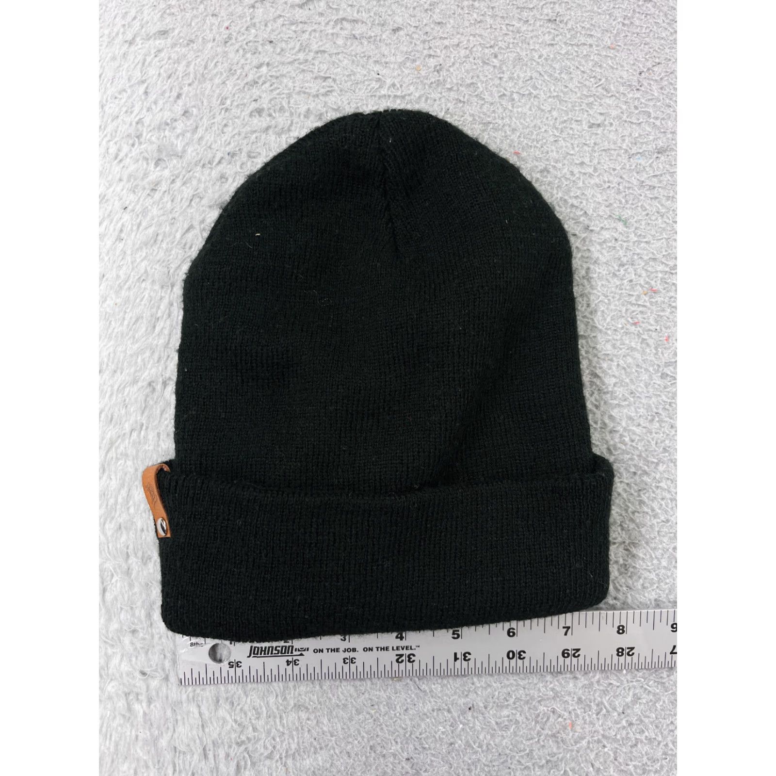 Vintage Grove Production Beanie Adult One Size Black Knit 100% Acrylic Winter Ski Hat/Cap Unisex Adults Beanie Size ONE SIZE - 4 Thumbnail