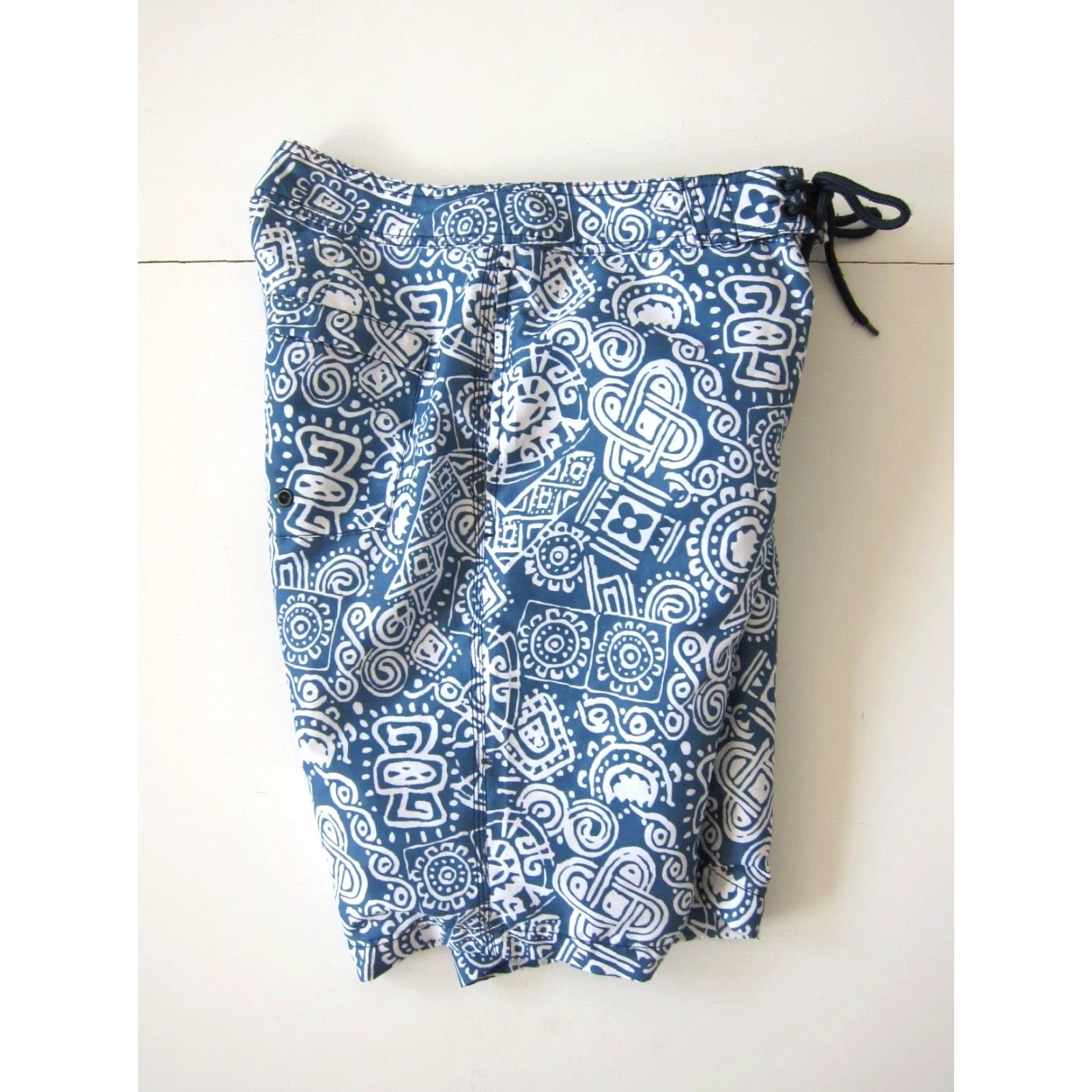 Gap GAP White Blue Floral Abstract Lined Pocket Beach Swim Surf Board Shorts Men XS Size US 27 - 7 Thumbnail