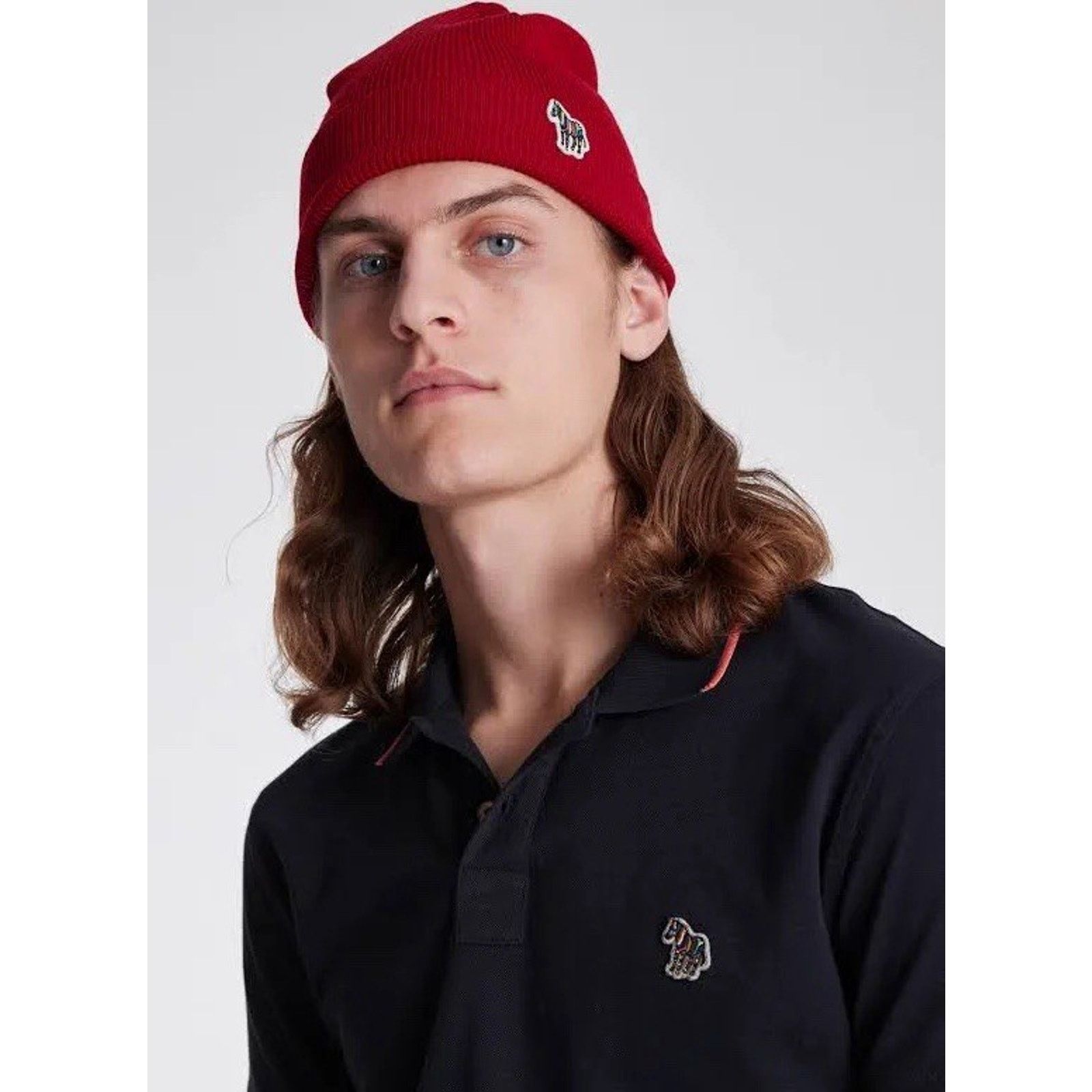 Paul Smith NWT Paul Smith Red Wool Zebra Beanie Hat Made in Scotland Size ONE SIZE - 5 Thumbnail