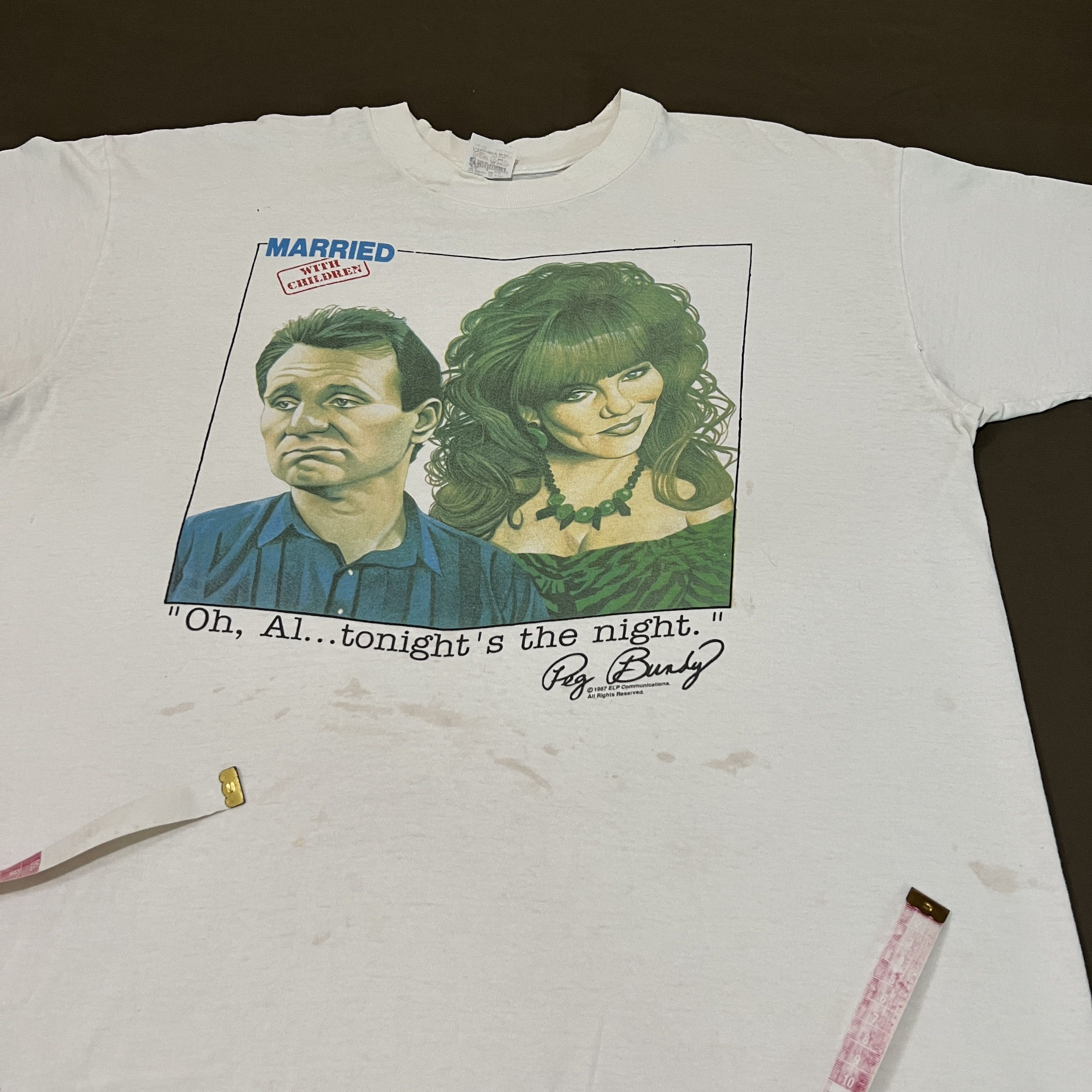 Vintage Vintage 80s 1987 Married with Children movie Tee XL Size US XL / EU 56 / 4 - 5 Thumbnail