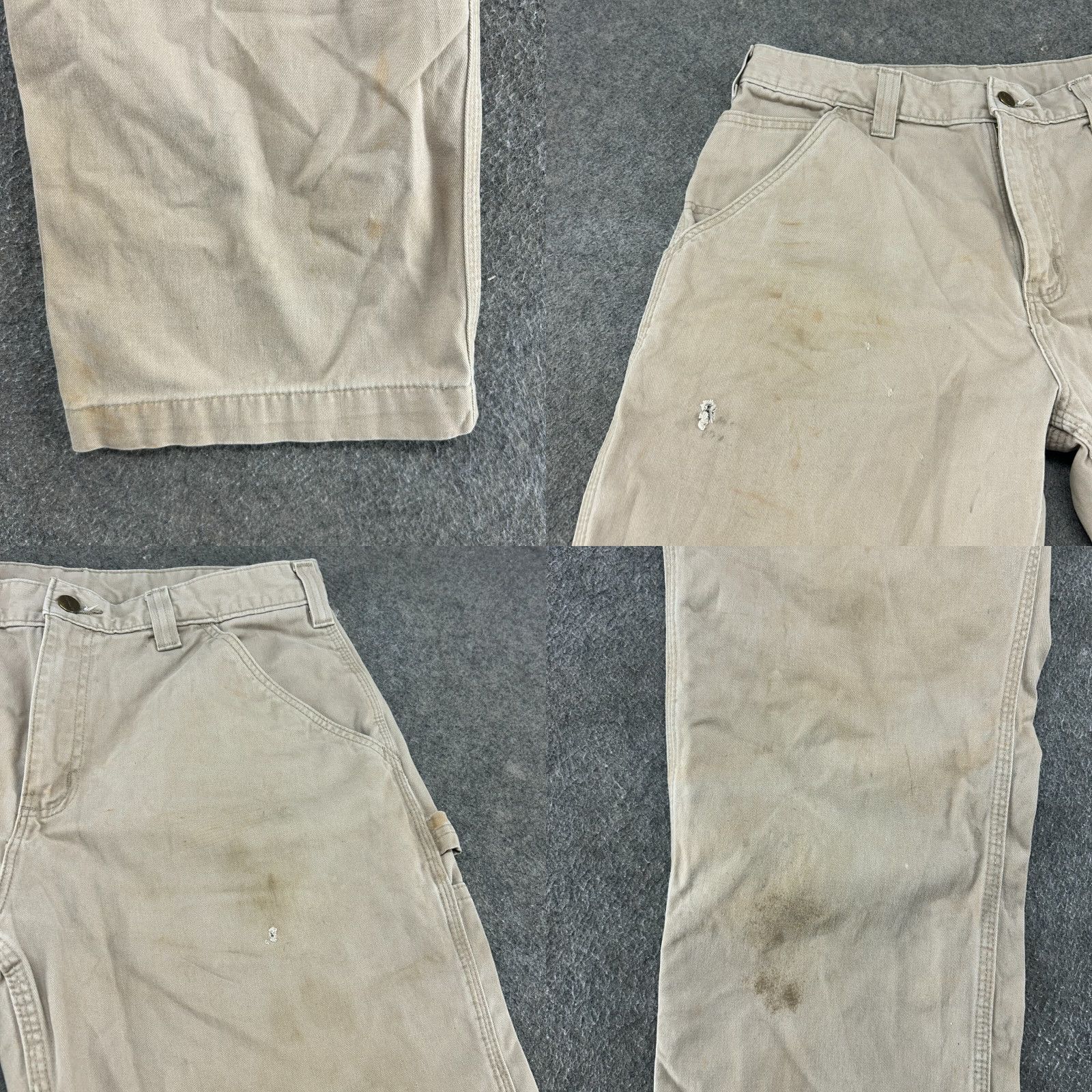 Carhartt VINTAGE Carhartt Pants Mens 36x32 Brown Tan Carpenter Twill Cotton Distressed Size US 36 / EU 52 - 8 Thumbnail