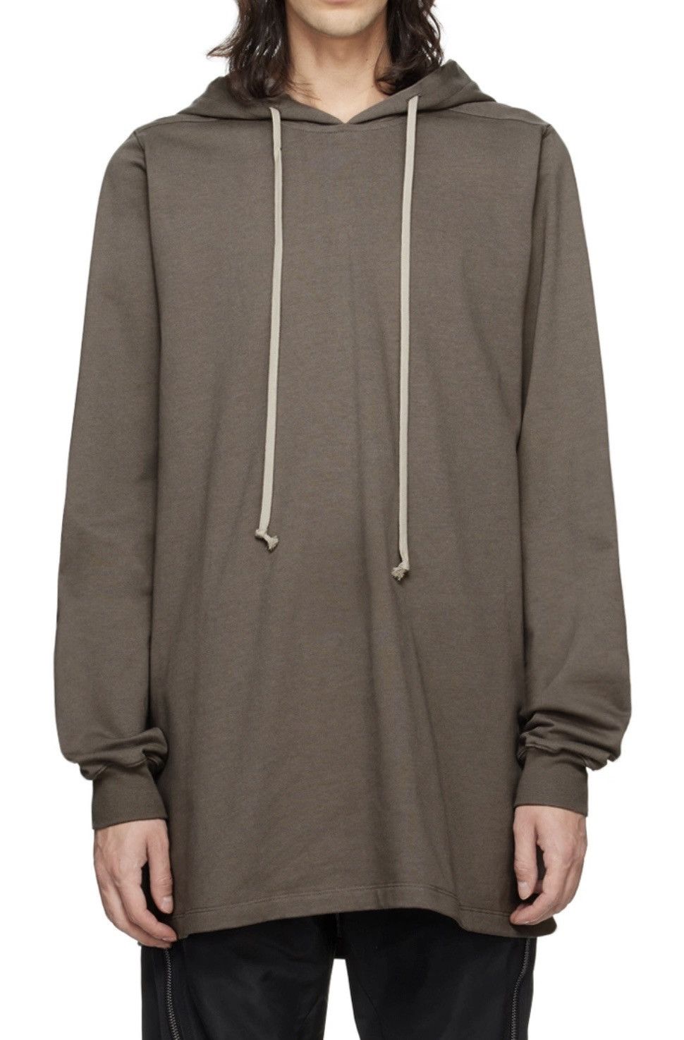 Rick Owens Rick Owens FW20 Brown Drawstring Hoodie Size US XL / EU 56 / 4 - 1 Thumbnail