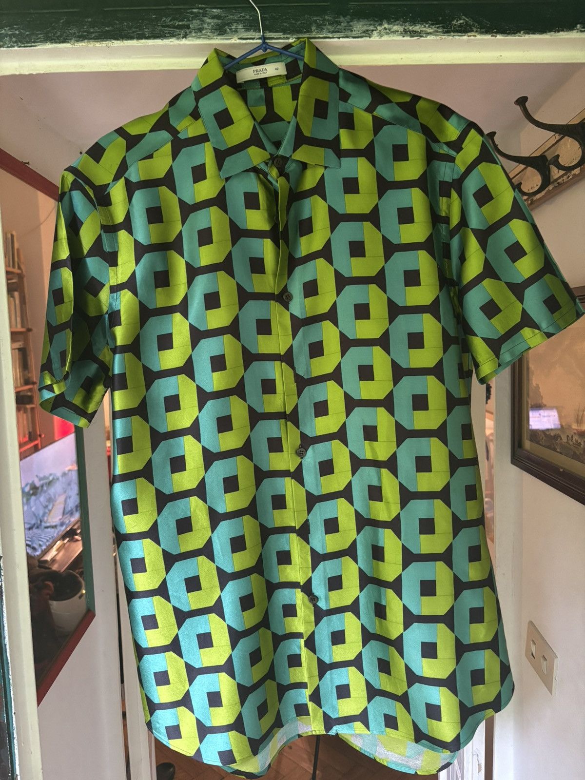 Prada Prada x Holliday & Brown a/w03 silk shirt Size M / US 6-8 / IT 42-44 - 1 Thumbnail