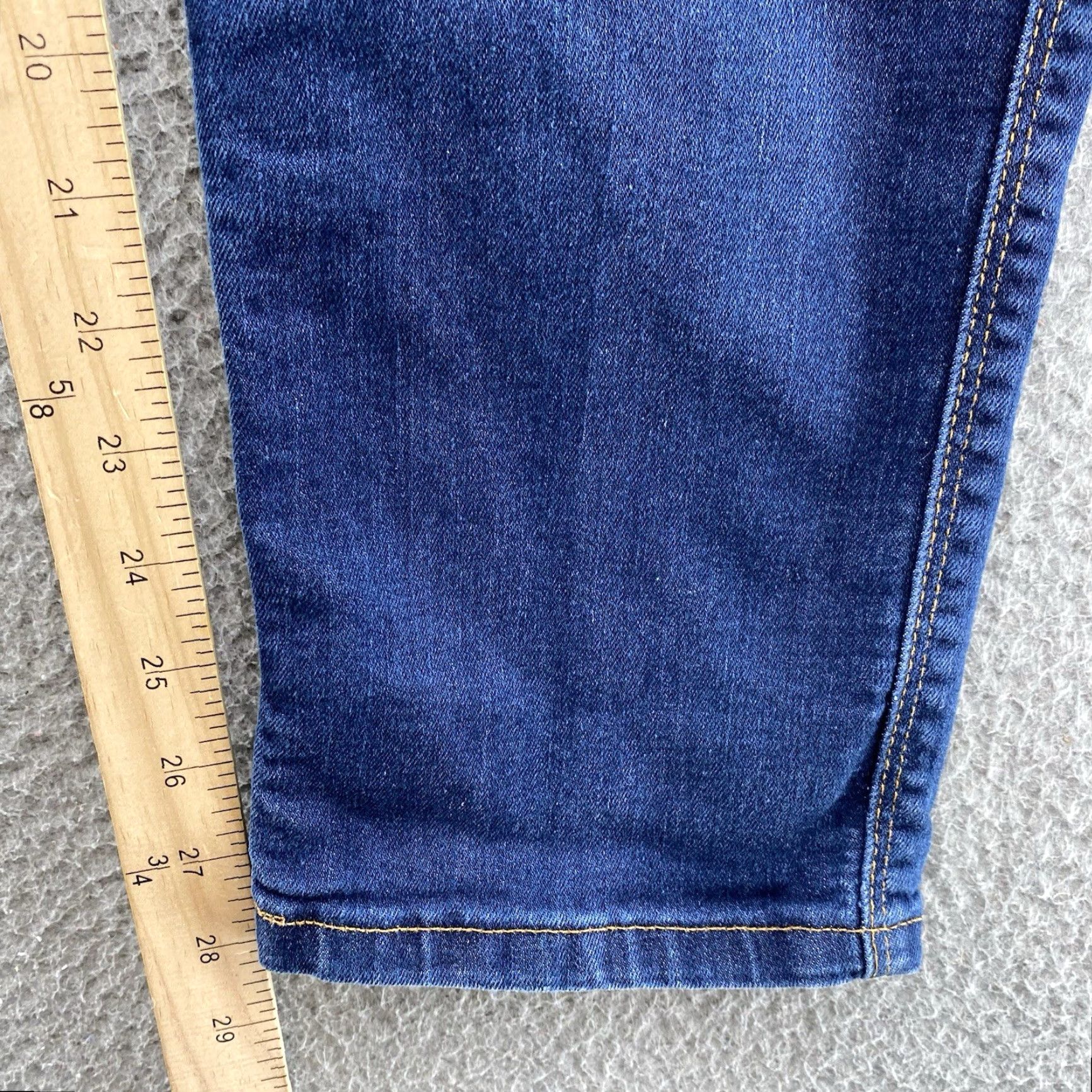 Denime Du/er Jeans Mens 32x28 L2X Relaxed Taper Dark Wash Denim Stretch Size US 32 / EU 48 - 4 Thumbnail