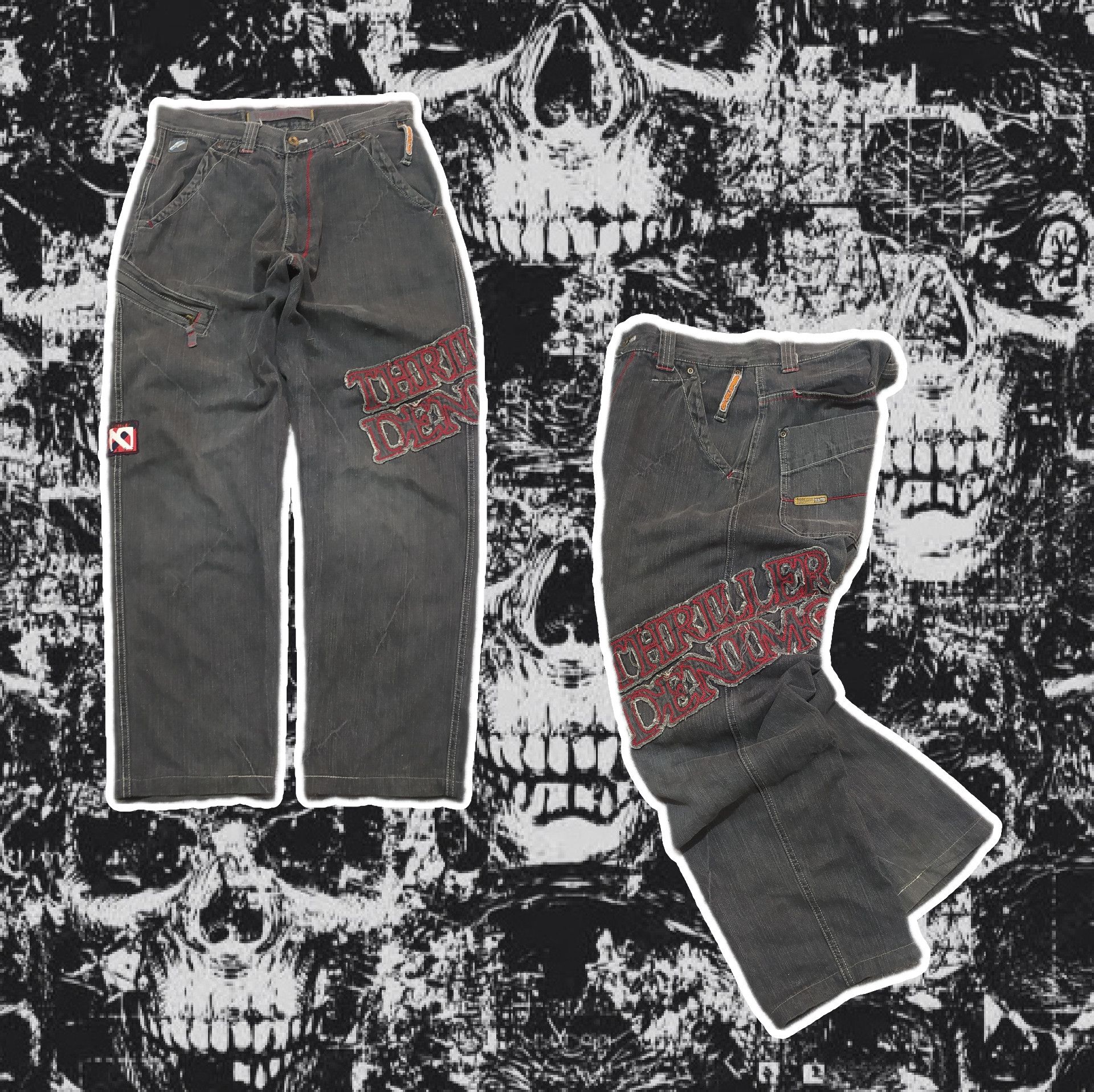 Japanese Brand THRILLER DENIM WASHED BLACK Size US 32 / EU 48 - 1 Thumbnail
