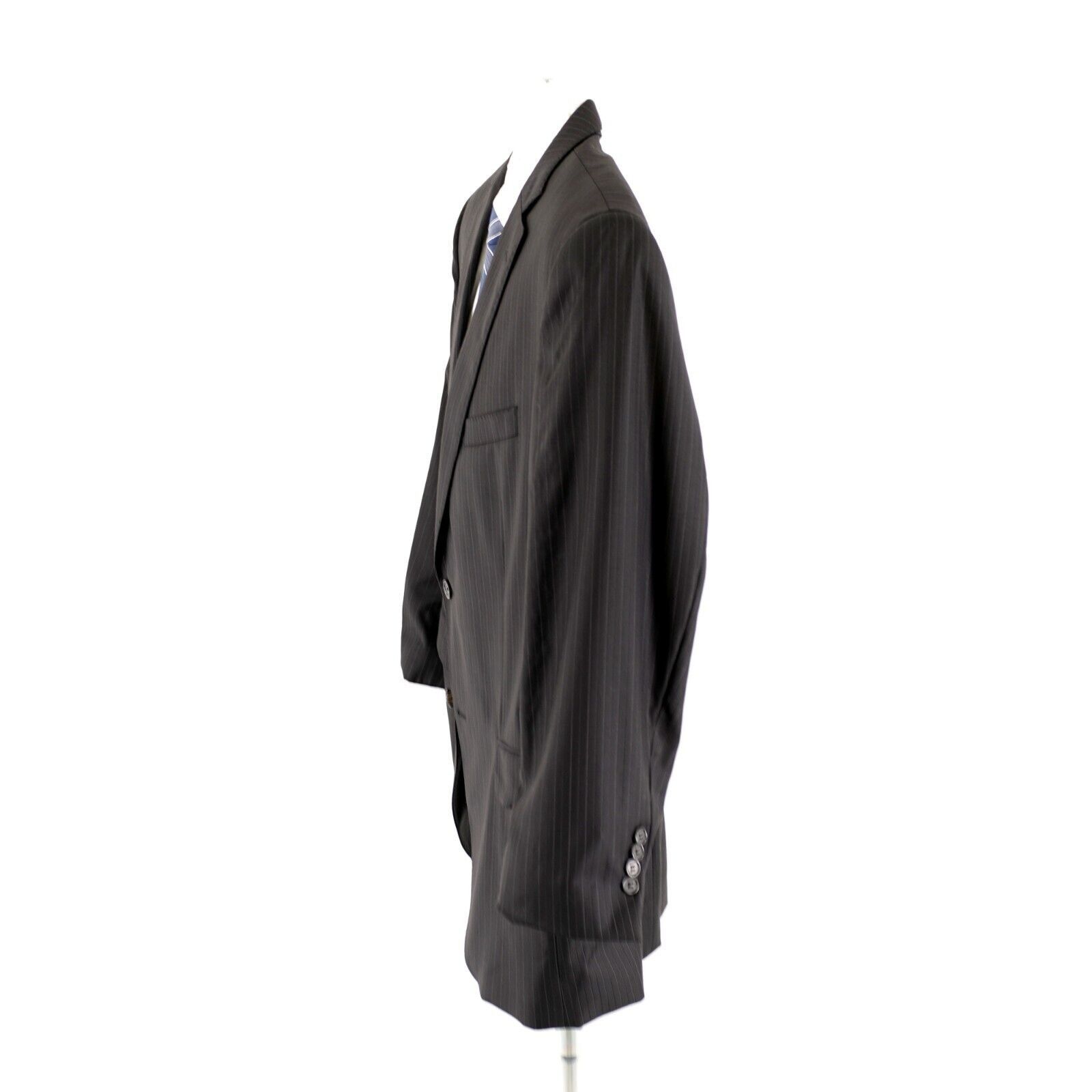 Loro Piana Loro Piana Cremieux Super 130s Wool Black Striped 2 Button S Size 42R - 6 Thumbnail