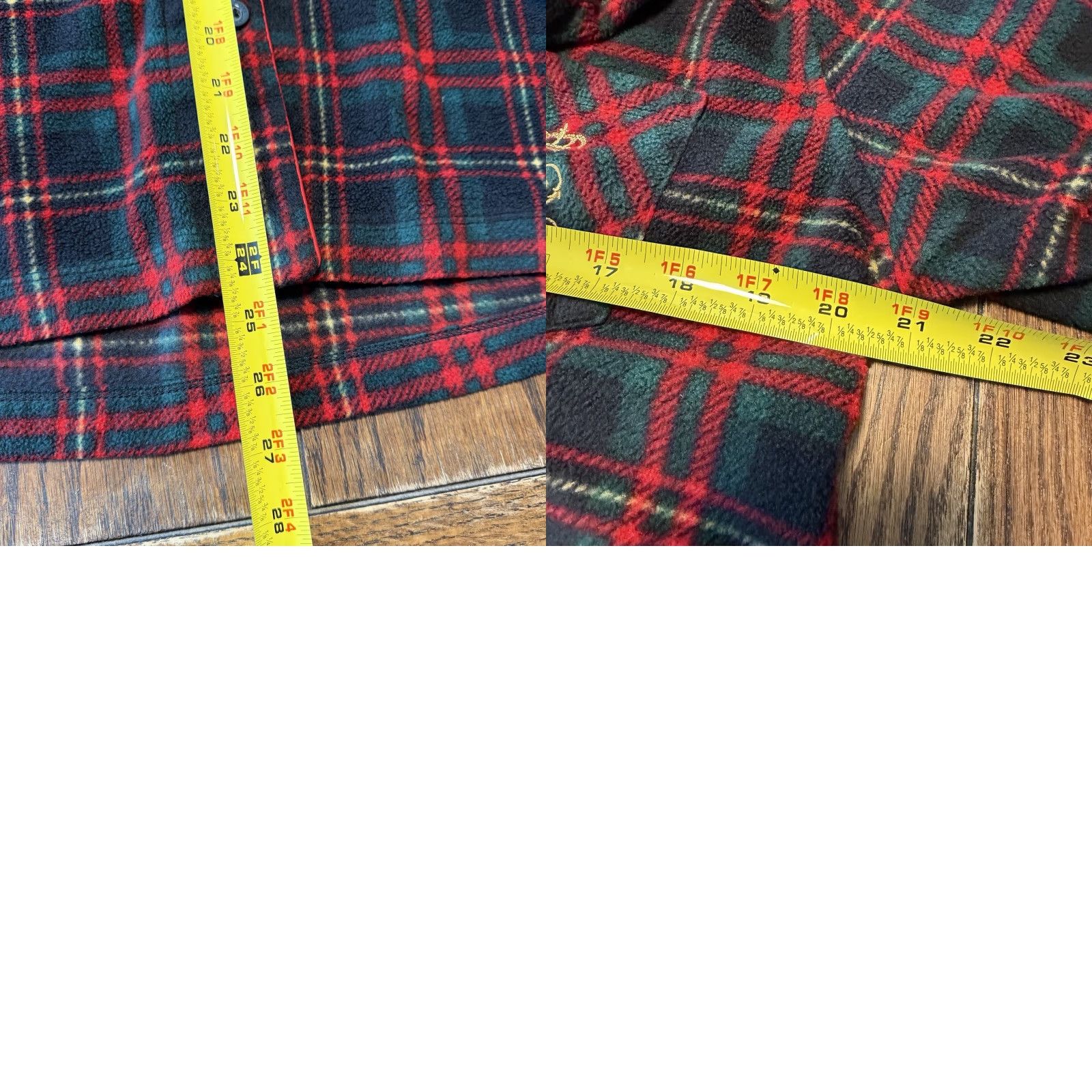 Ralph Lauren VINTAGE Ralph Lauren Pajama Set Womens M Flannel 2pc Red Green Plaid Sleepwear 100% Cotton Nightwear Size ONE SIZE - 9 Thumbnail
