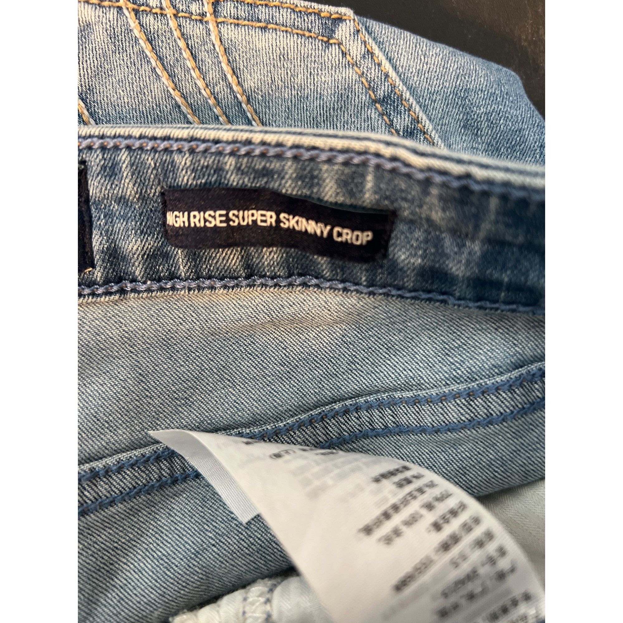 Hollister Hollister High Rise Super Skinny Crop Jeans Distressed Light Size 26" / US 2 / IT 38 - 7 Thumbnail