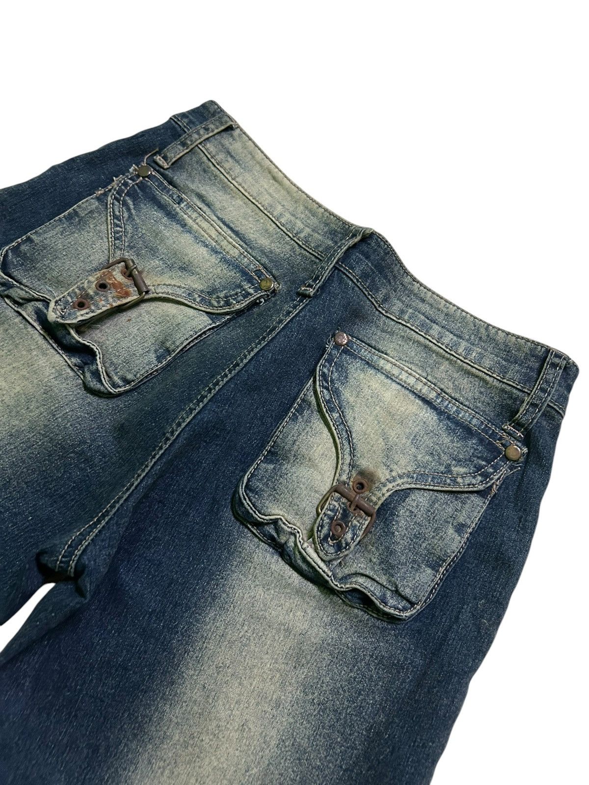 Japanese Brand × Kapital × Vintage FLARE Japanese Denim Jeans Rusty Mudwash Faded Rare Size US 27 - 15 Thumbnail