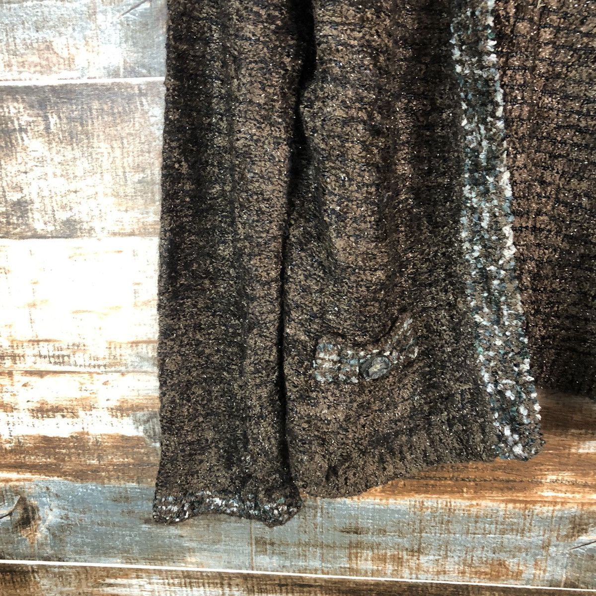 Homespun Knitwear × Japanese Brand Bambole Dark Brown Cardigan Knitwear #A1315 Size M / US 6-8 / IT 42-44 - 7 Thumbnail