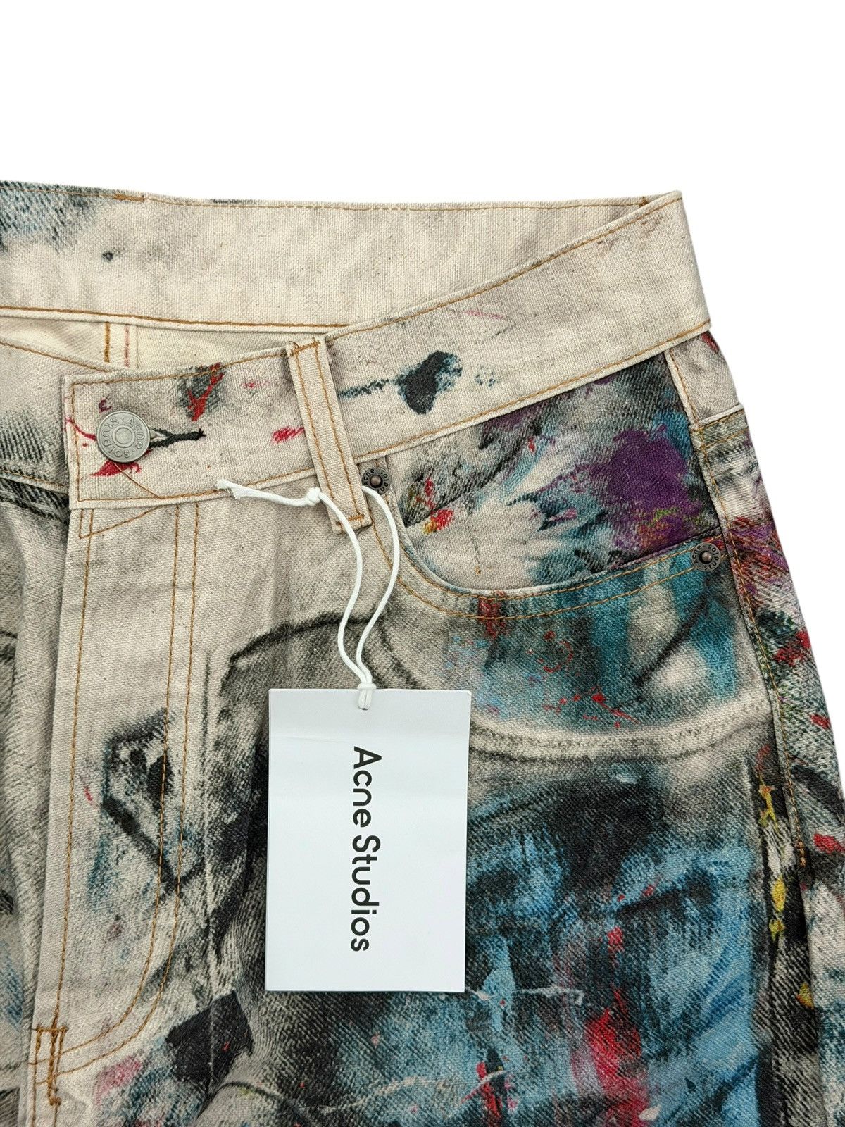 Acne Studios Acne Studios 1981 Trompe L’oeil Painter Loose Fit Jeans Size US 30 / EU 46 - 3 Thumbnail