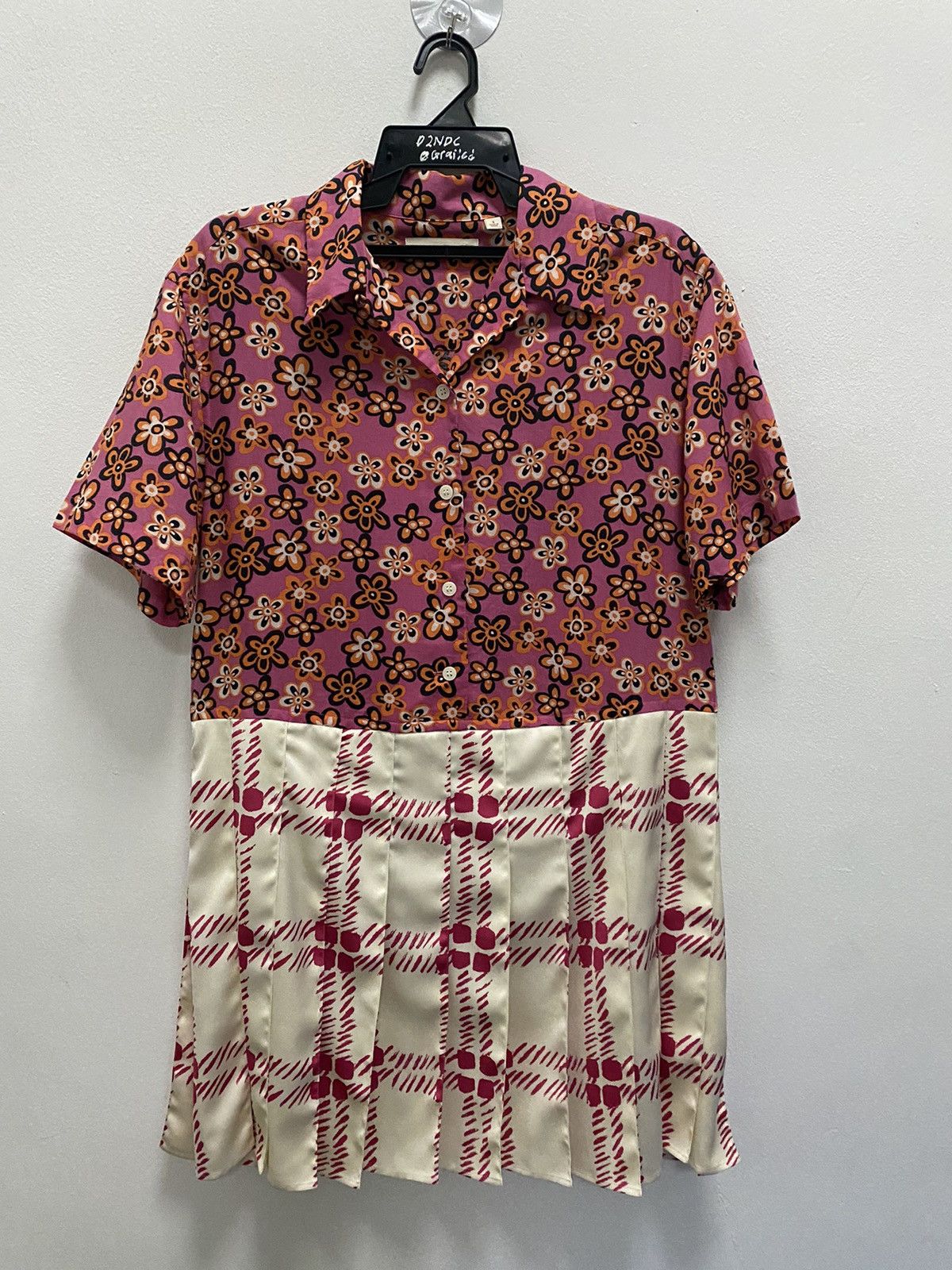 Marni × Uniqlo Uniqlo Marni Open Collar Short Sleeve Pleated Dress Size S / US 4 / IT 40 - 2 Thumbnail