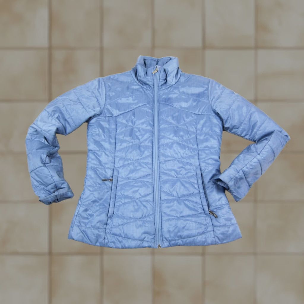 Vintage Columbia Jacket Womens Medium Blue Puffer Might Lite III Omni-Heat Full Zip Size M / US 6-8 / IT 42-44 - 1 Thumbnail