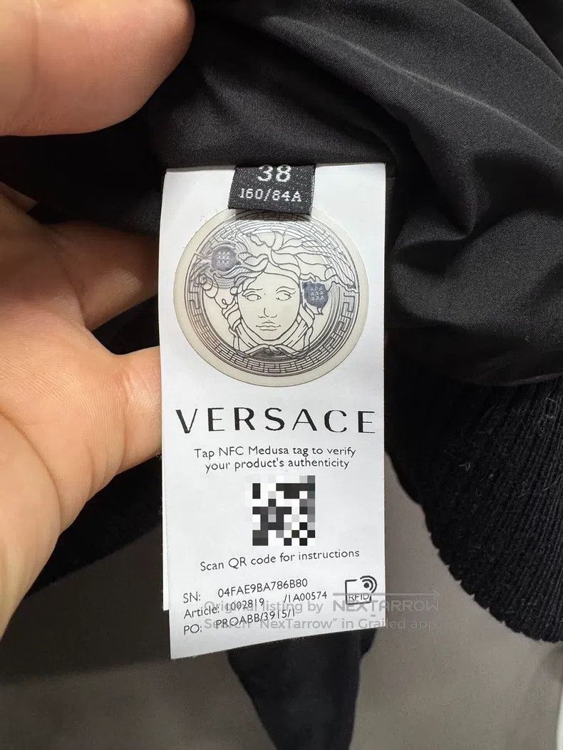 Versace Versace Black baseball uniform jacket Size US M / EU 48-50 / 2 - 7 Thumbnail