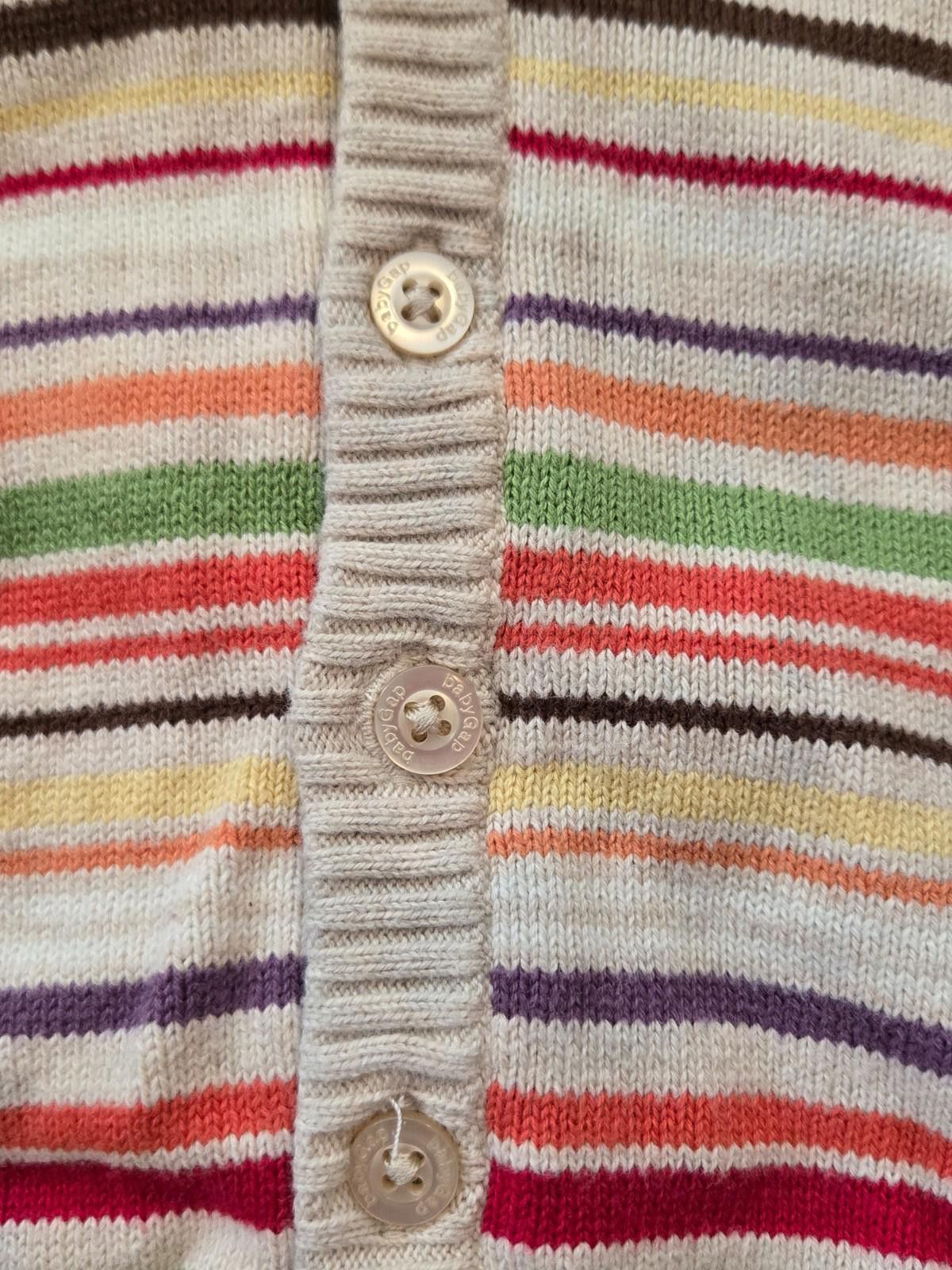 Gap Baby Gap Hoodie Sweater Striped Long Sleeved 3-6 Months Size ONE SIZE - 4 Thumbnail