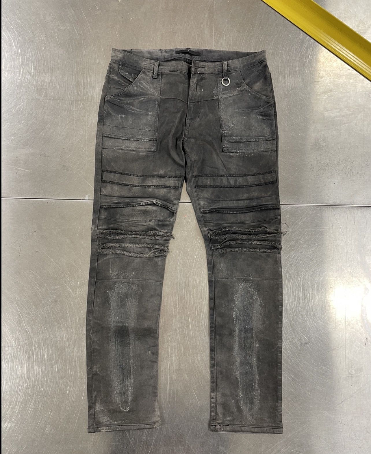 image of Julius Waxed Denim 2006-2007 in Black, Men's (Size 34)