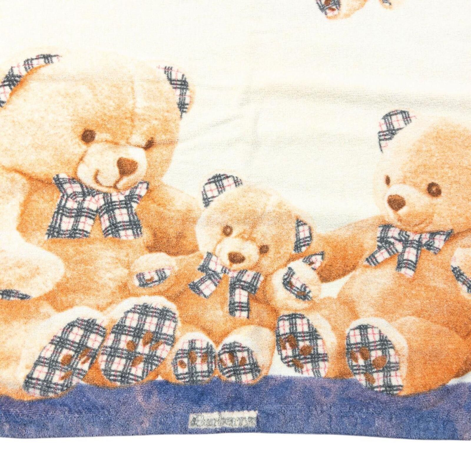 Burberry Vintage 90s Burberry Nova Check Teddy Bear Print Beach Towel Size ONE SIZE - 4 Thumbnail