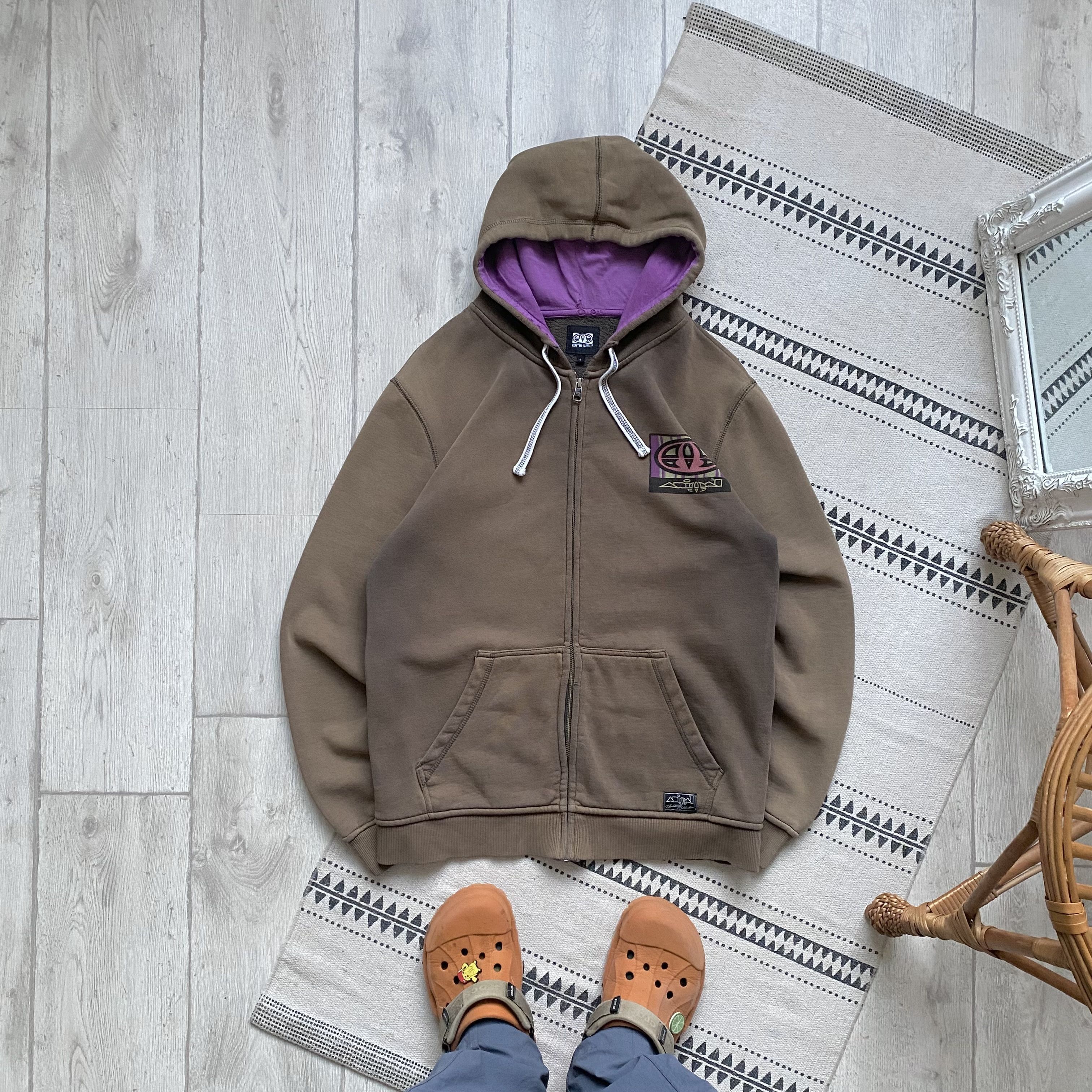 Hook-Ups 🛹 Vintage 90s Faded Skater Animal hoodie Y2K Big logo Size US S / EU 44-46 / 1 - 2 Thumbnail