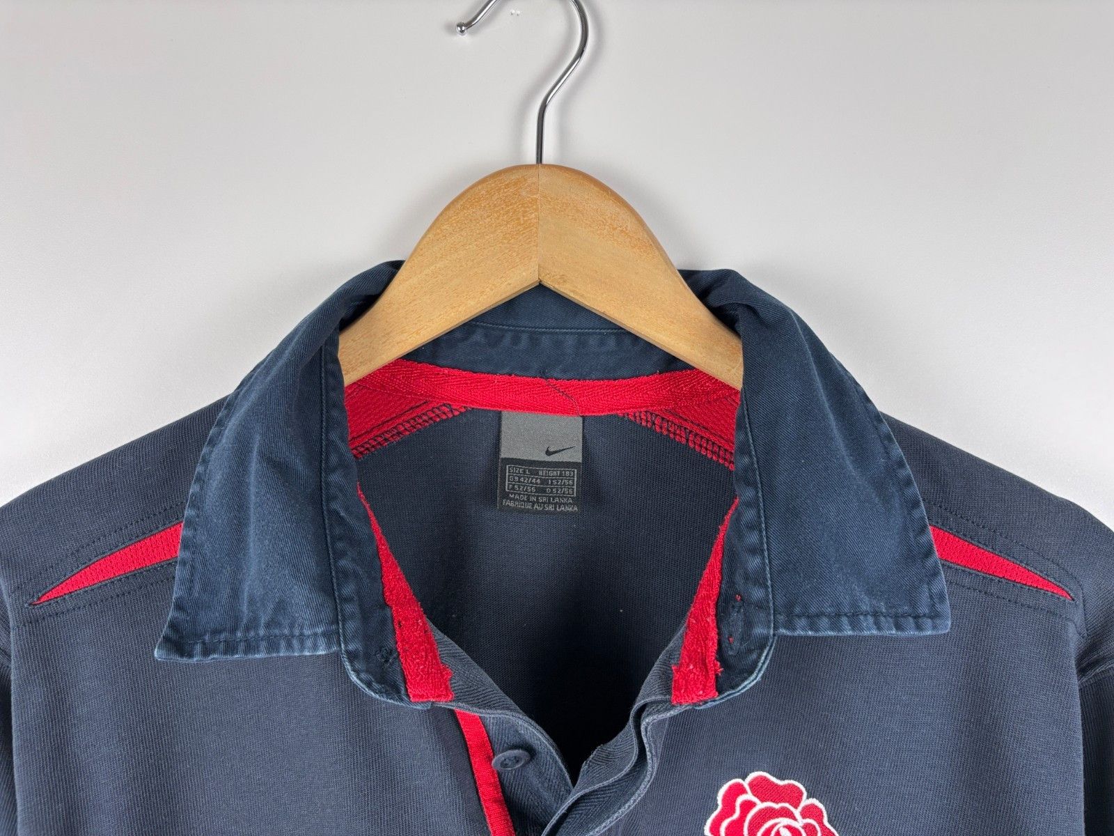 Nike Nike England Team 00s World Cup Rugby Shirt Long Sleeve L Size US L / EU 52-54 / 3 - 5 Thumbnail