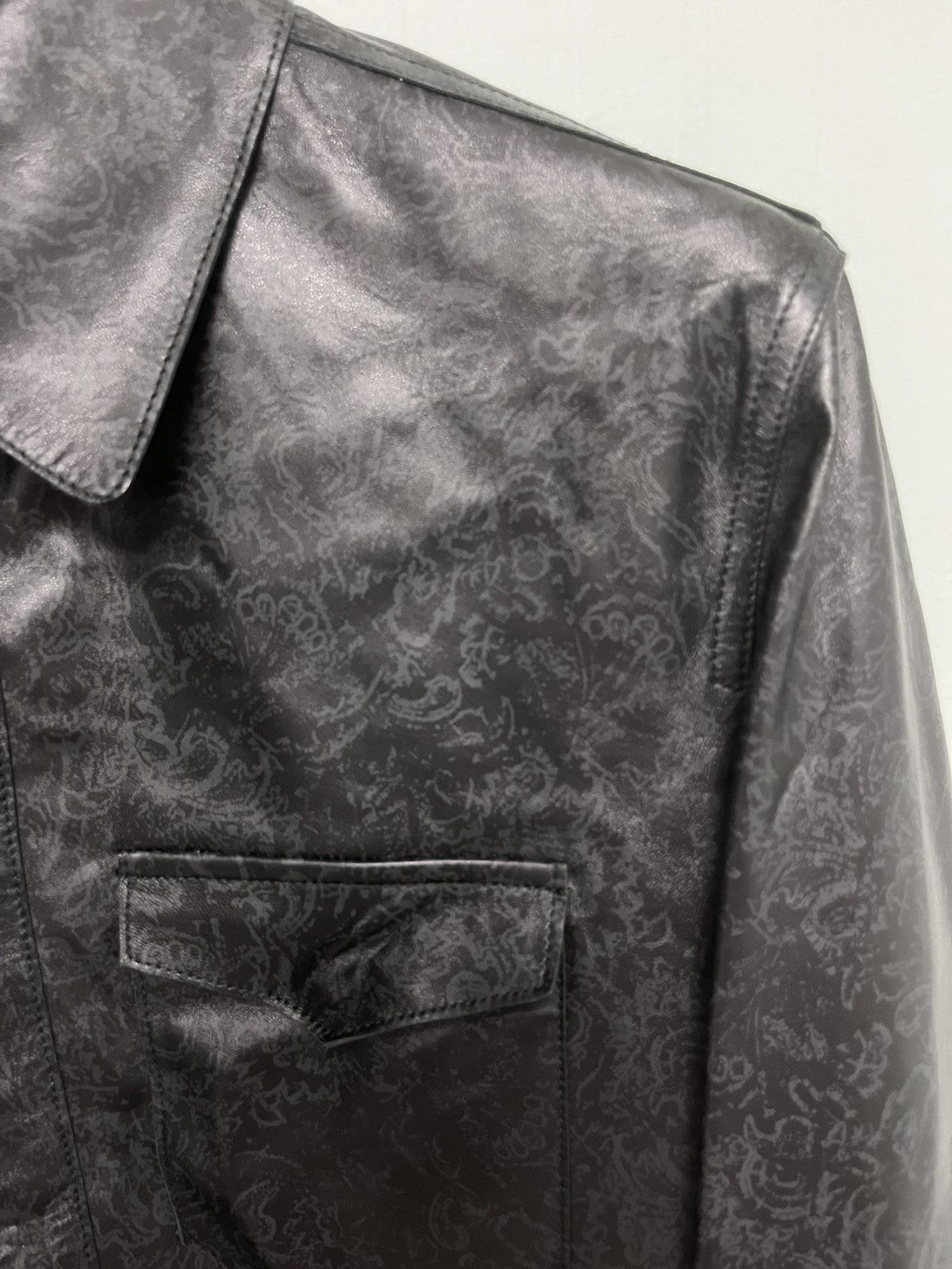 John Varvatos Travis leather shirt jacket EU 52 USA 42 Size US L / EU 52-54 / 3 - 13 Thumbnail