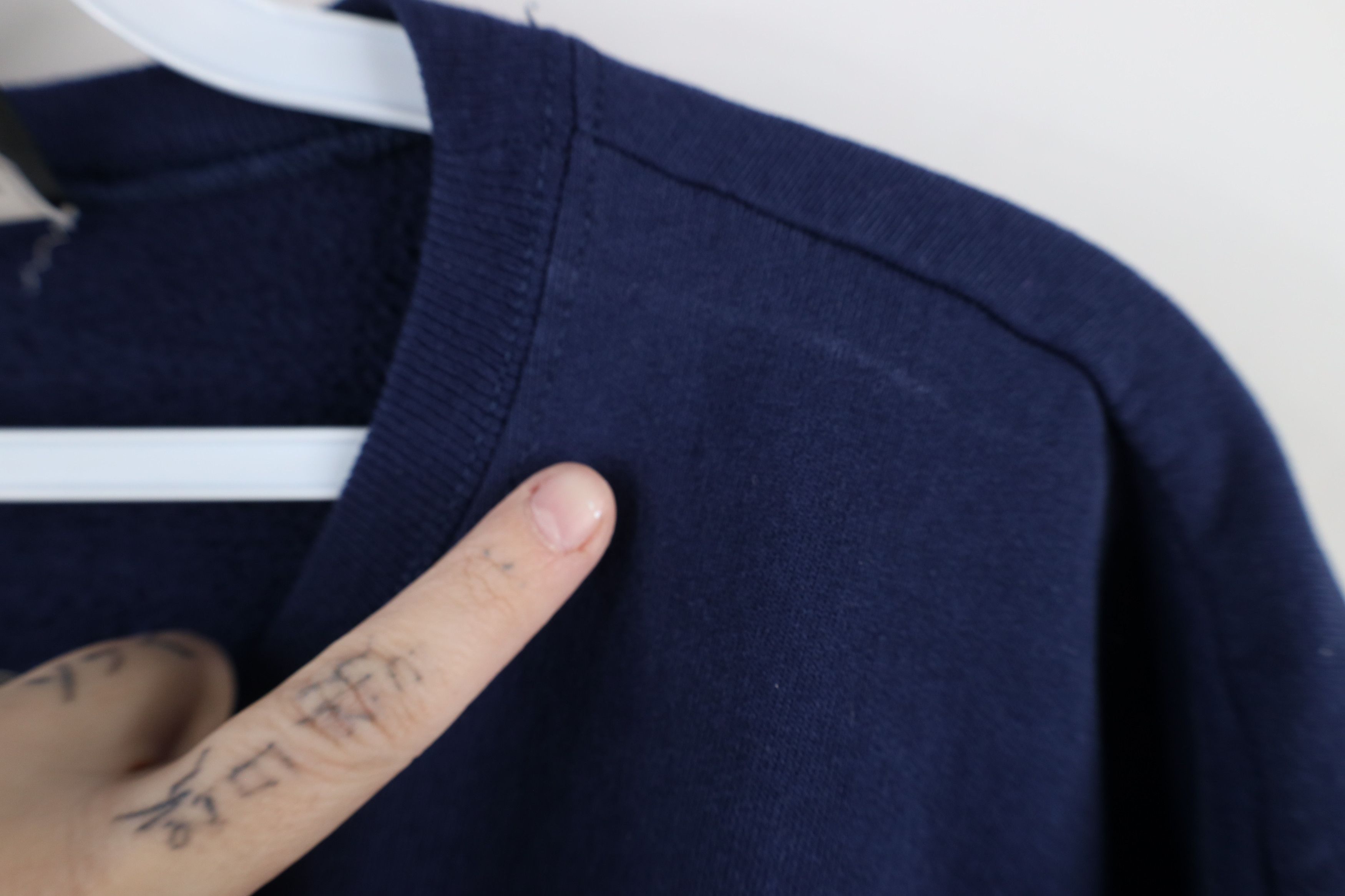 Starter × Vintage Vintage 90s Starter Spell Out Crewneck Sweatshirt Navy Blue Size US XL / EU 56 / 4 - 7 Thumbnail