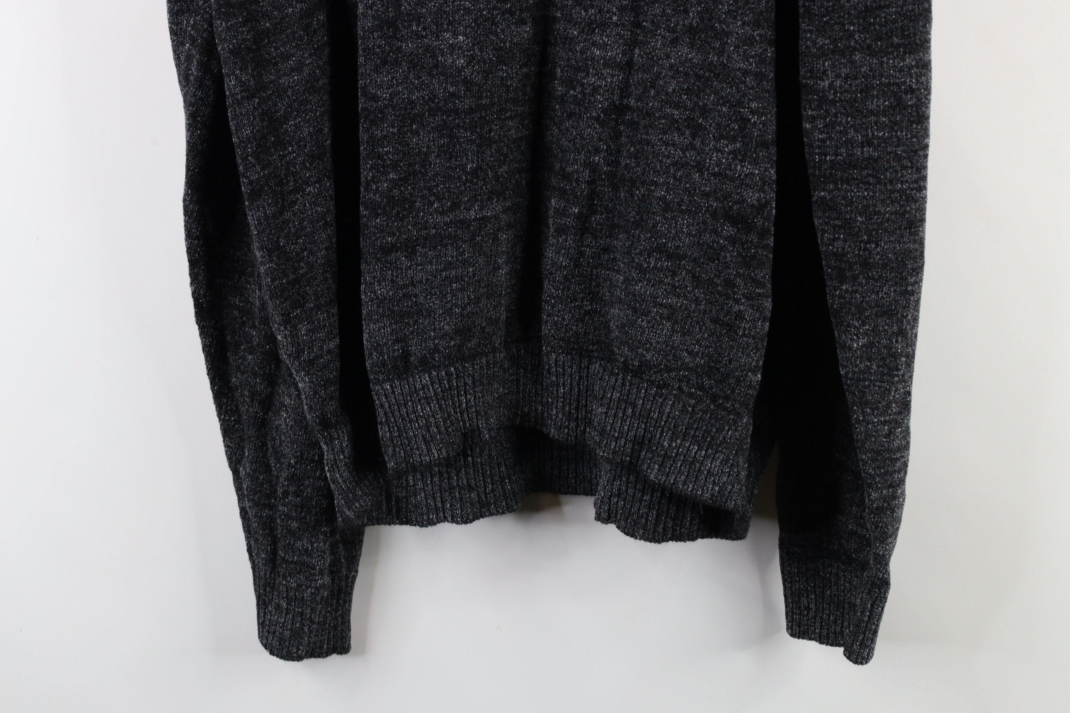 Vintage Vintage 90s Streetwear Fleece Collared Pullover Sweater Gray Size US L / EU 52-54 / 3 - 11 Thumbnail
