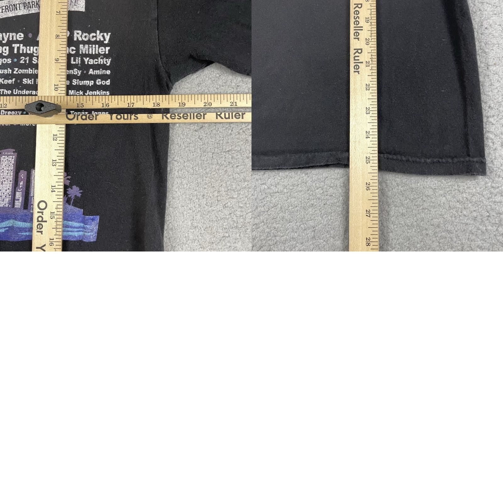 Gildan Rolling Loud T Shirt Adult Small Black Concert 2017 Distressed Hip Hop Rare Gildan Short Sleeve Crew Neck Cotton Logo Shirt Men Music Size US S / EU 44-46 / 1 - 8 Thumbnail