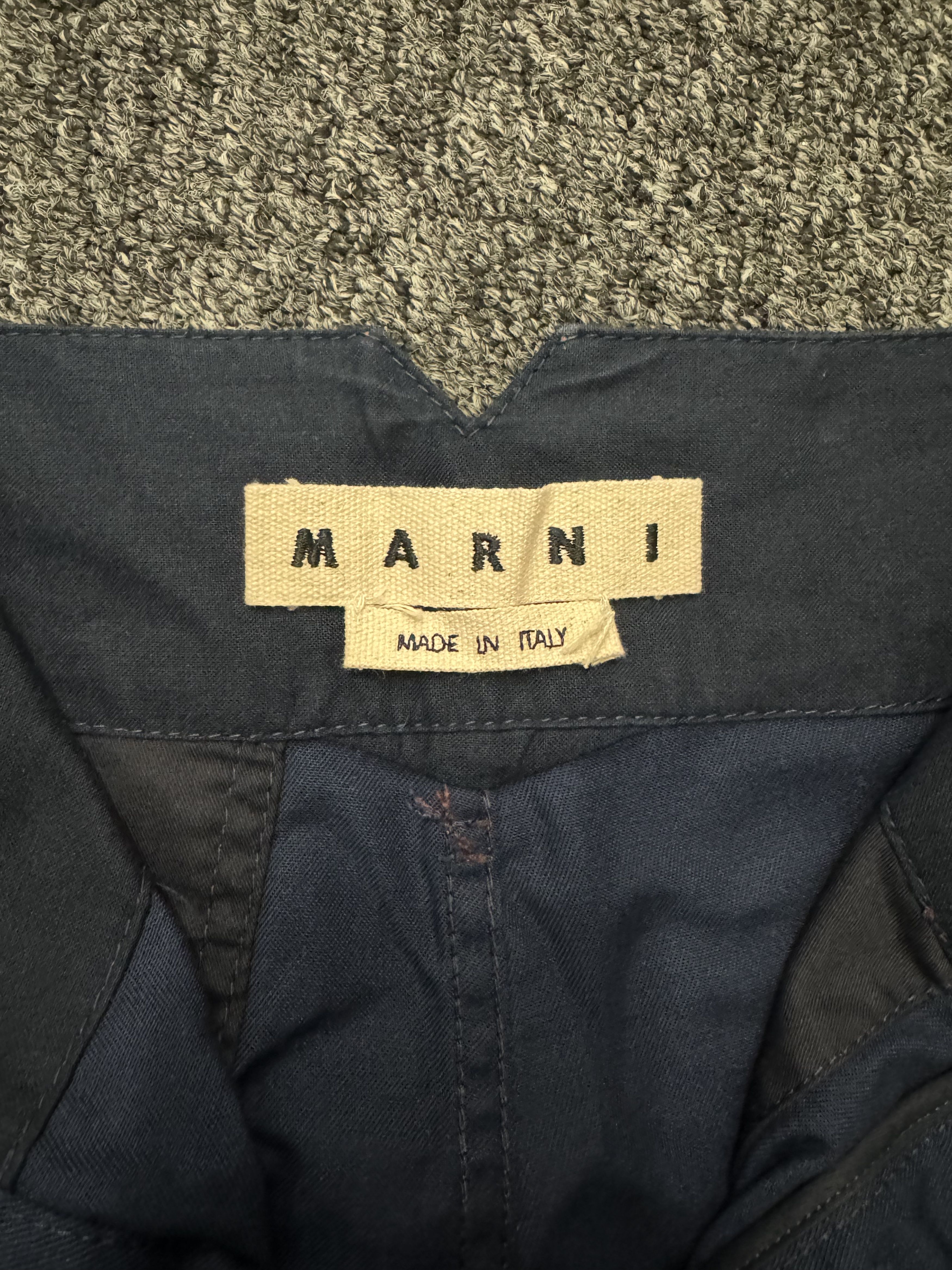 Marni Marni Contrast Stitch Workwear Cotton Pant Size US 28 / EU 44 - 3 Thumbnail