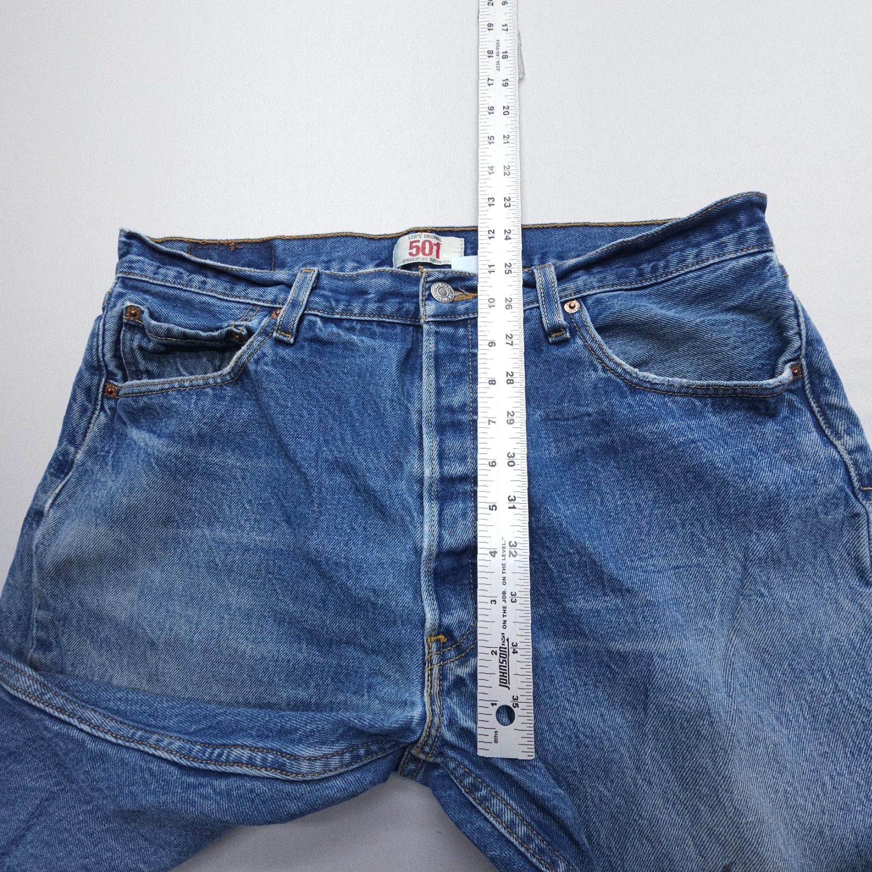 Levi's VINTAGE Levi's 501 Jeans Mens 36 x 30 Button Fly Straight Denim Blue 90s Classic American Size US 36 / EU 52 - 6 Thumbnail