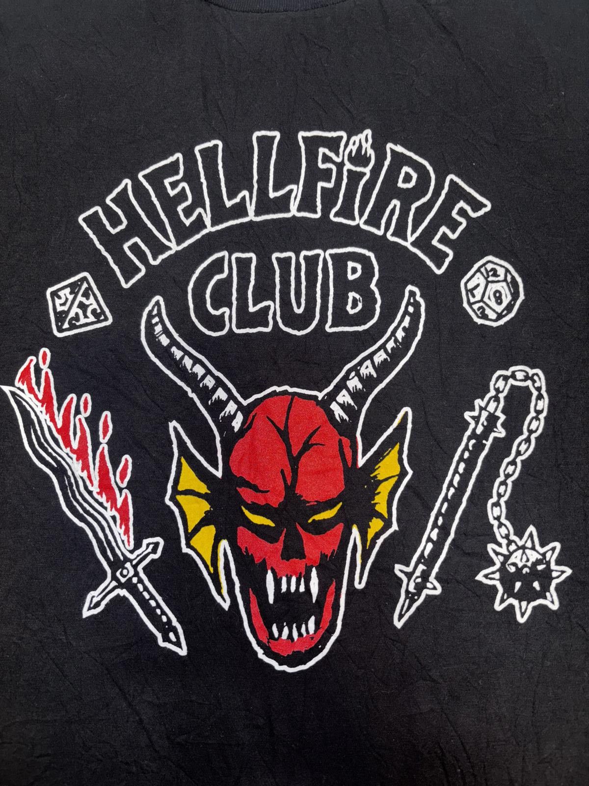 Designer Stranger Things Hellfire Club T-Shirt - 2X Size US XXL / EU 58 / 5 - 2 Thumbnail