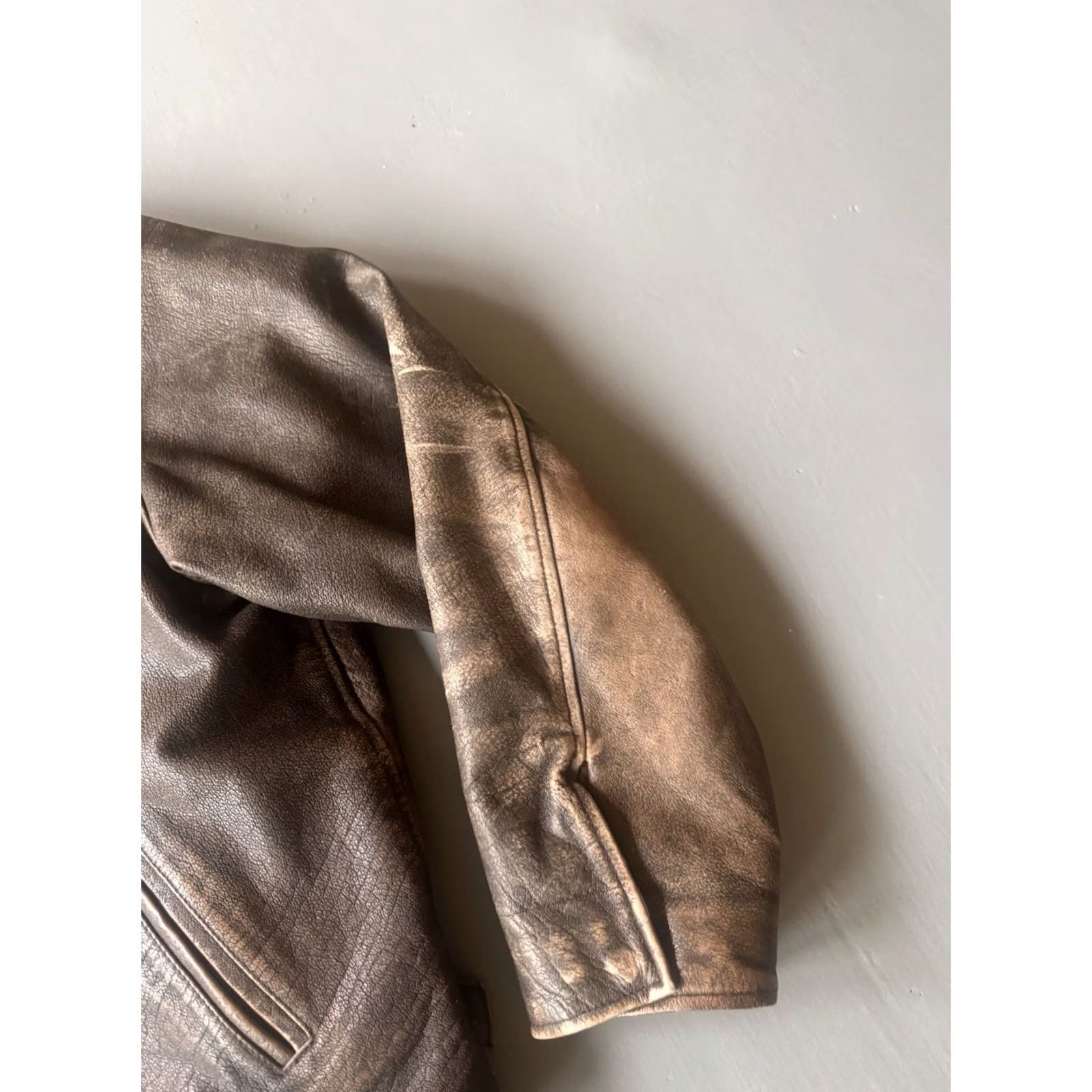 Vintage Wilsons Leather Jacket Brown Thinsulate Coat Men's Size XL Button Zip Distressed Lined Casual Classic Size US XL / EU 56 / 4 - 3 Thumbnail
